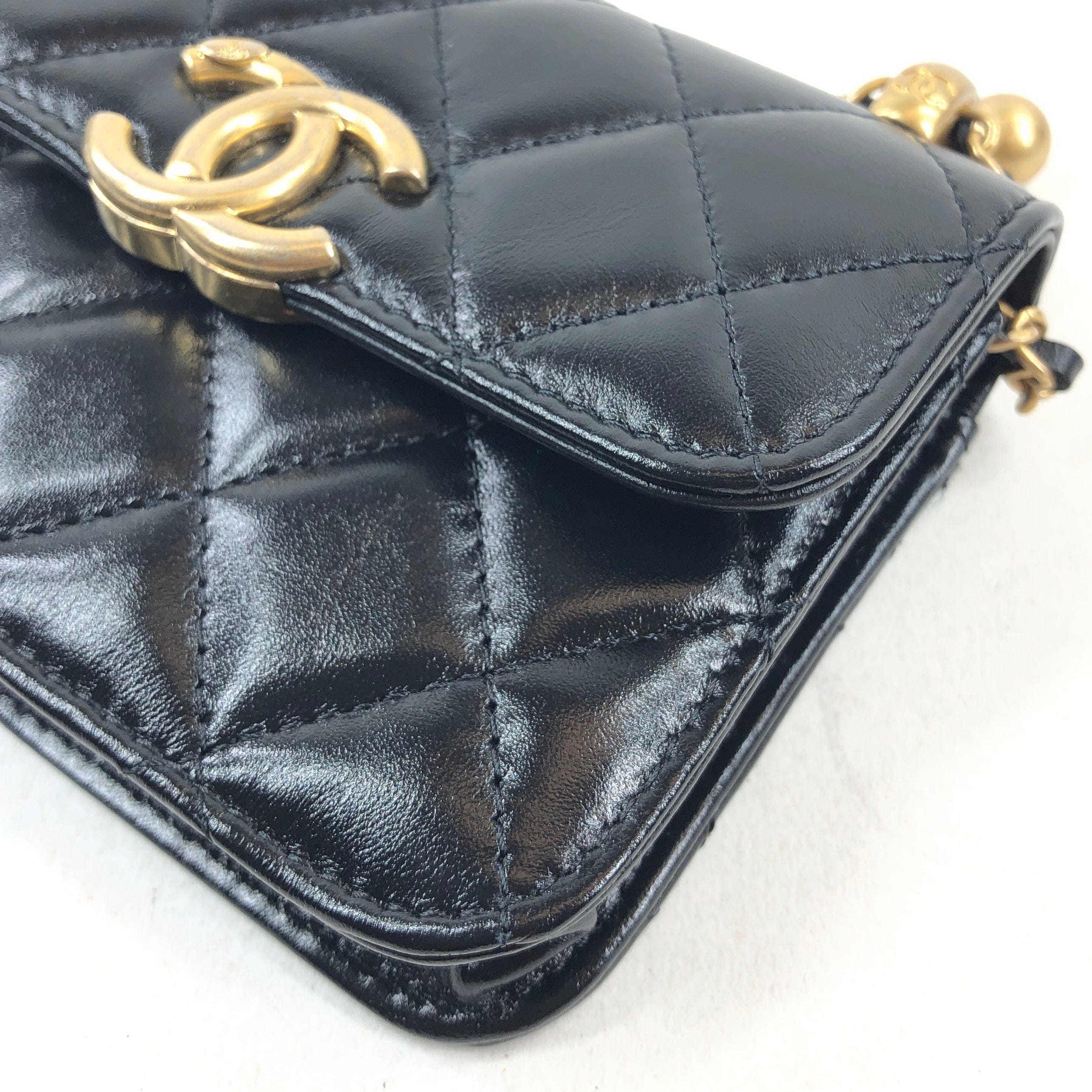 Chanel Chanel Mini Quilted Black PXL1785