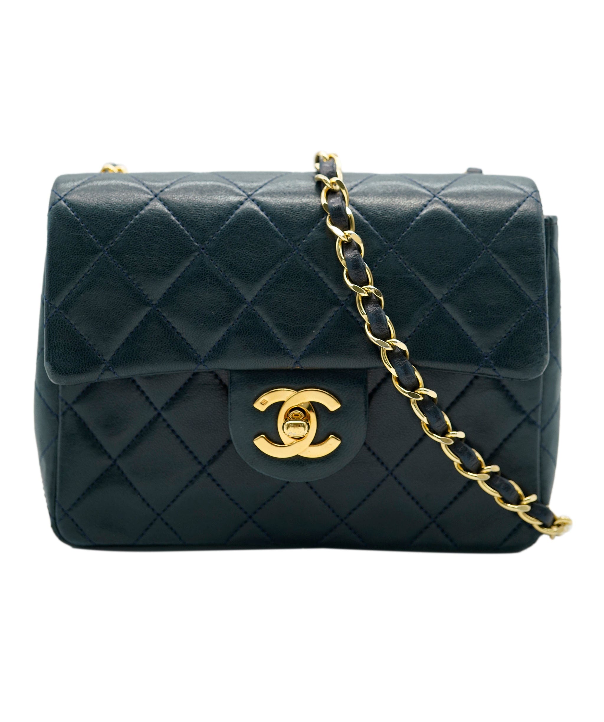 Chanel Chanel Navy 7" mini classic flap bag - AWL4126