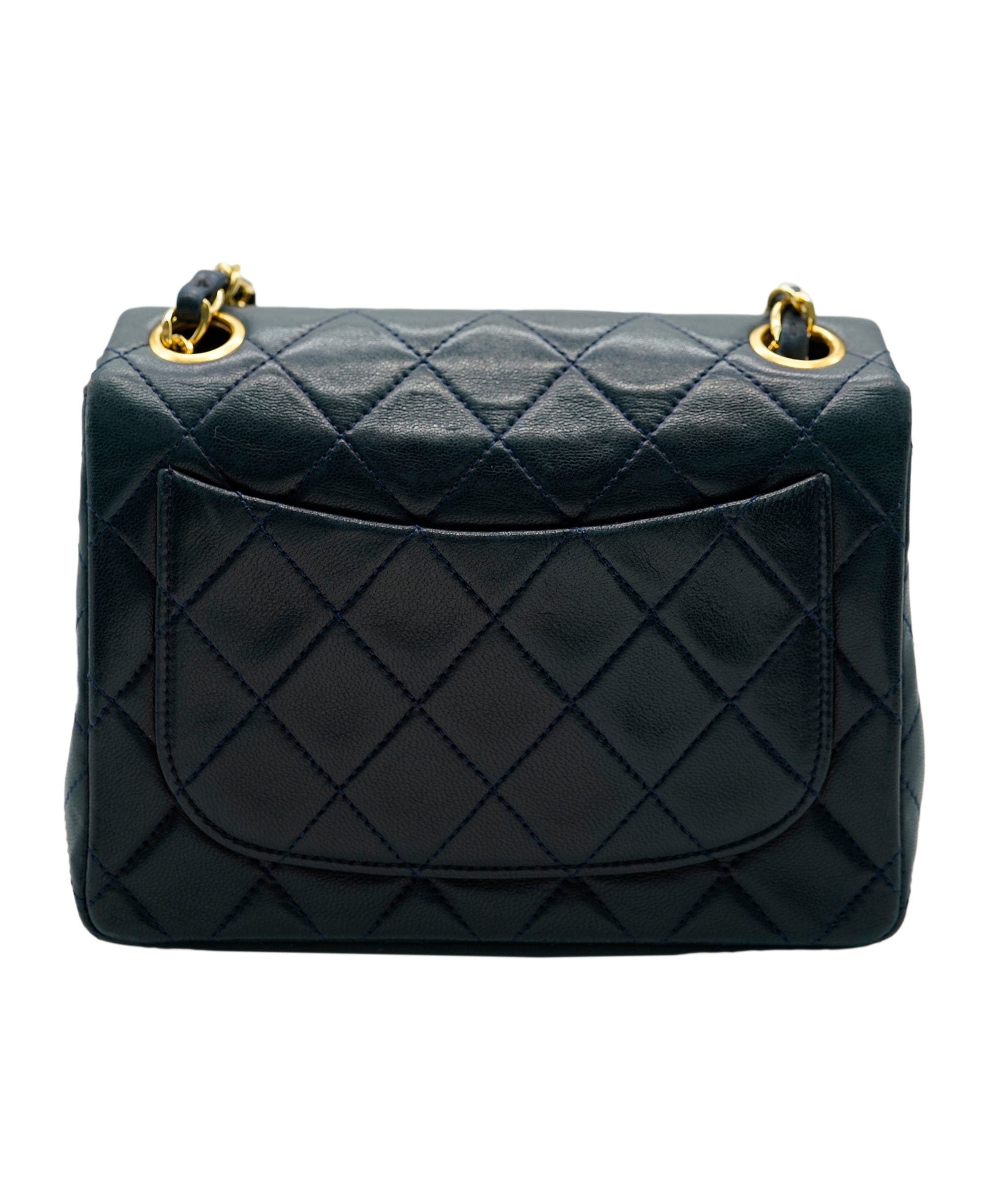 Chanel Chanel Navy 7" mini classic flap bag - AWL4126