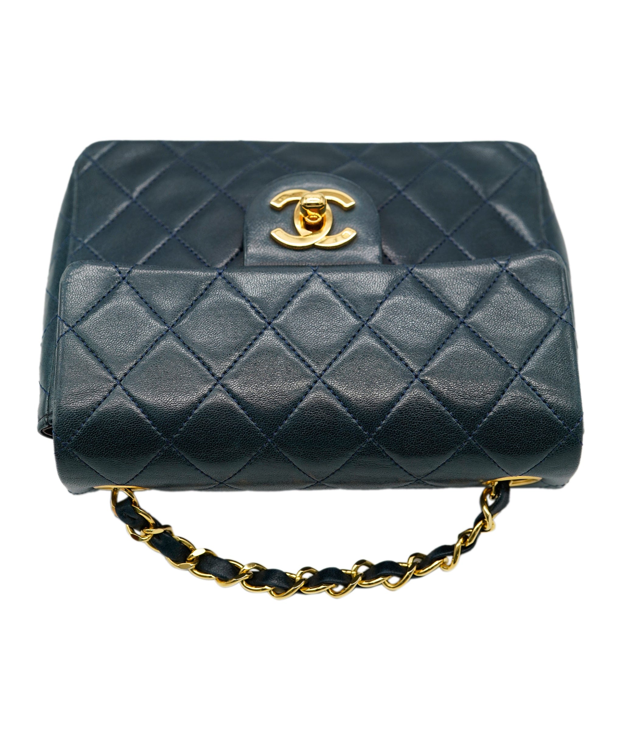 Chanel Chanel Navy 7" mini classic flap bag - AWL4126