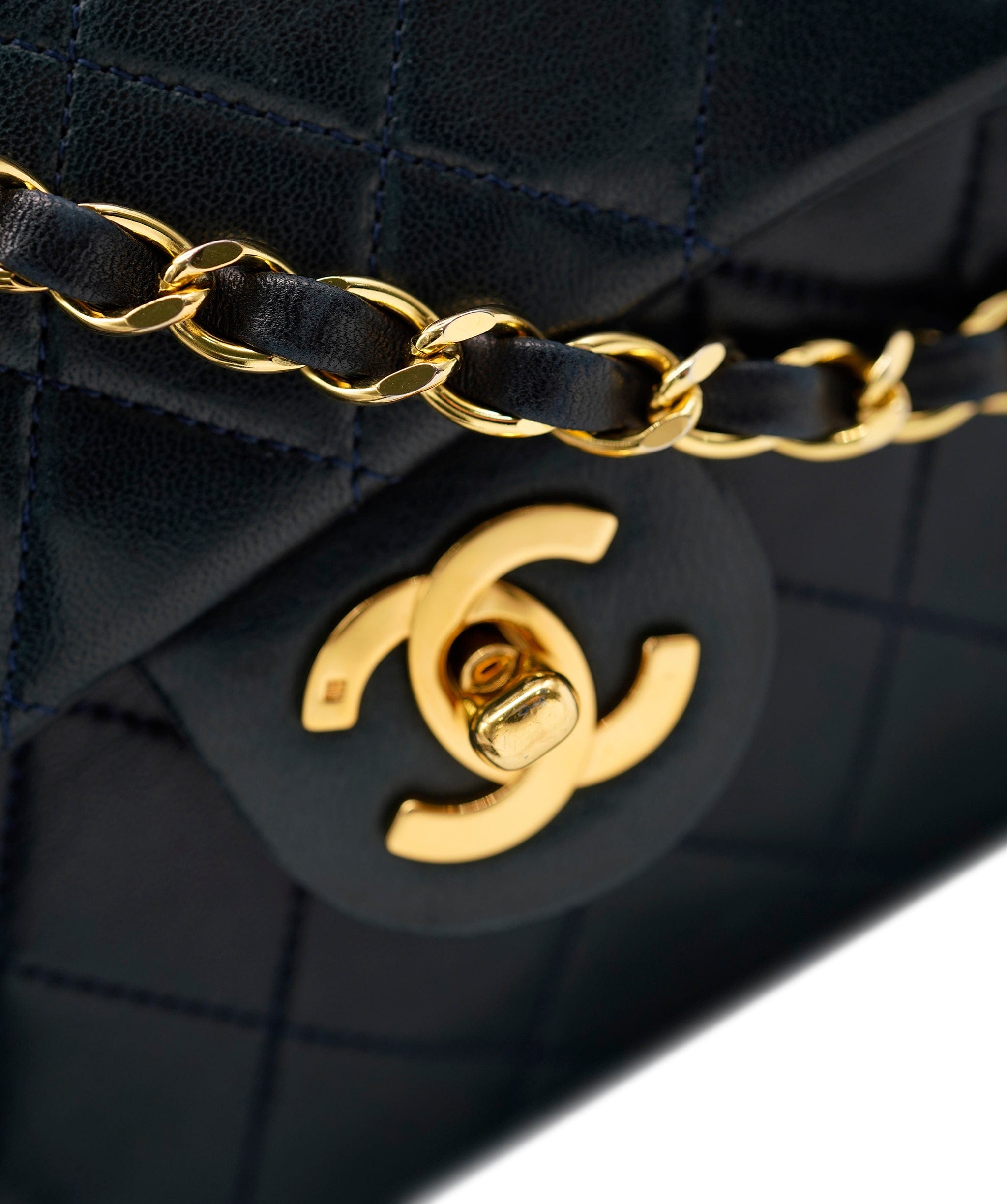 Chanel Chanel Navy 7" mini classic flap bag - AWL4126