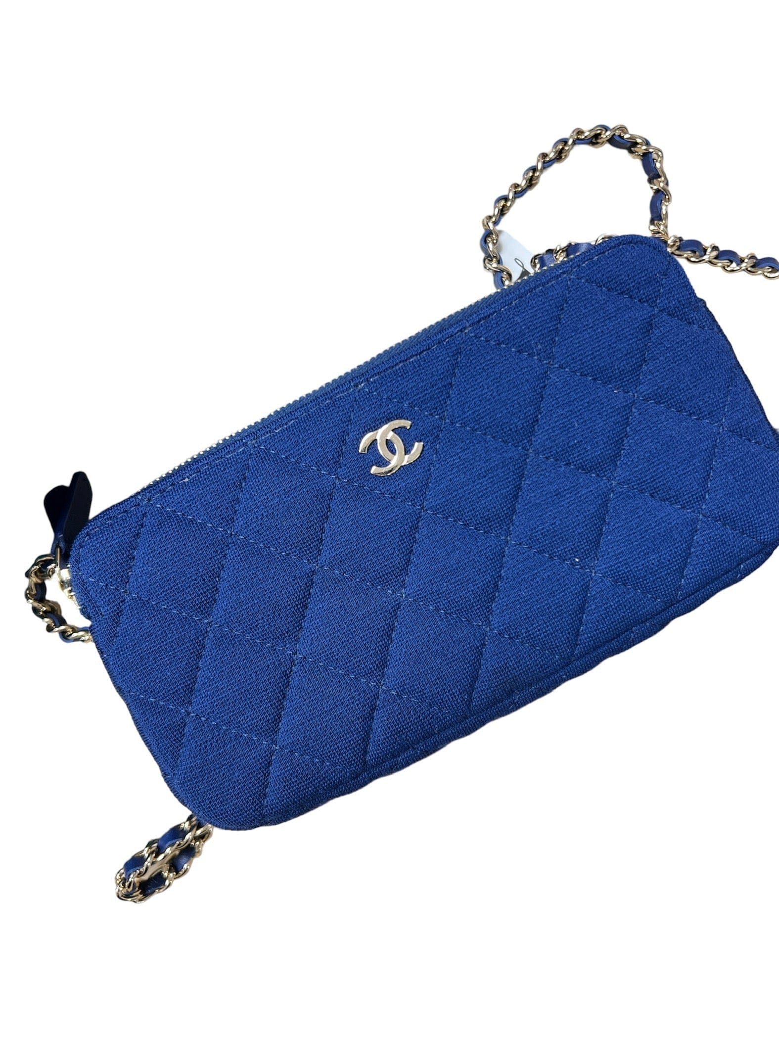 Chanel Chanel Navy Canvas Wallet on Chain   ALC0309