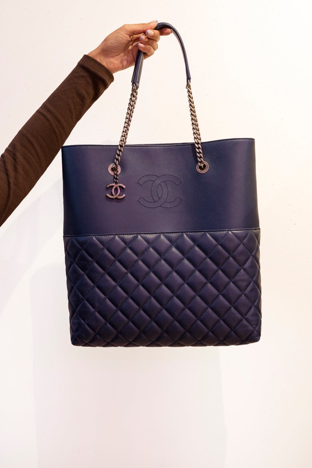 Chanel Chanel Navy Laptop bag RJL1374