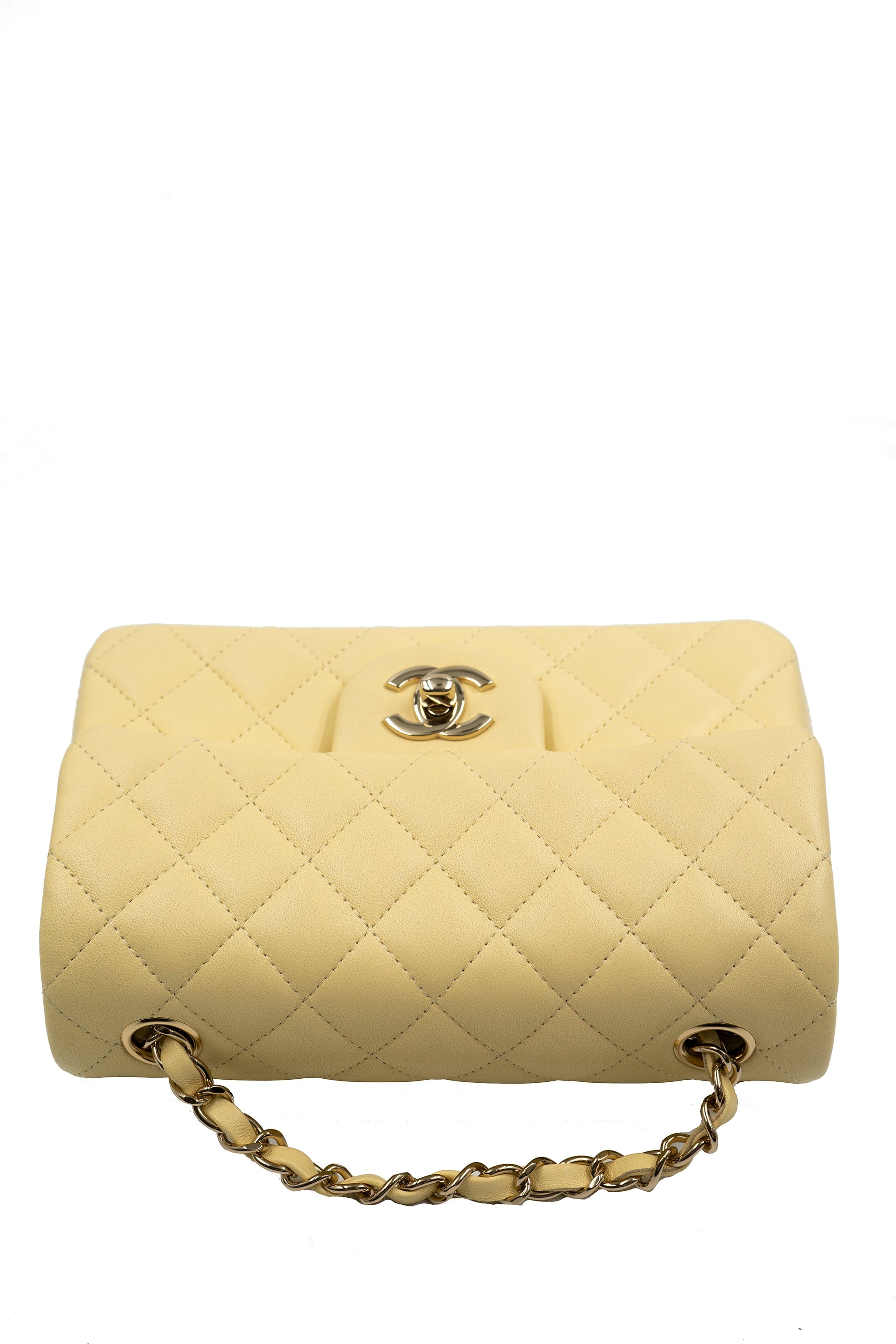 Chanel Chanel Pale Lemon Mini Classic Flap with GHW -  ALL0158