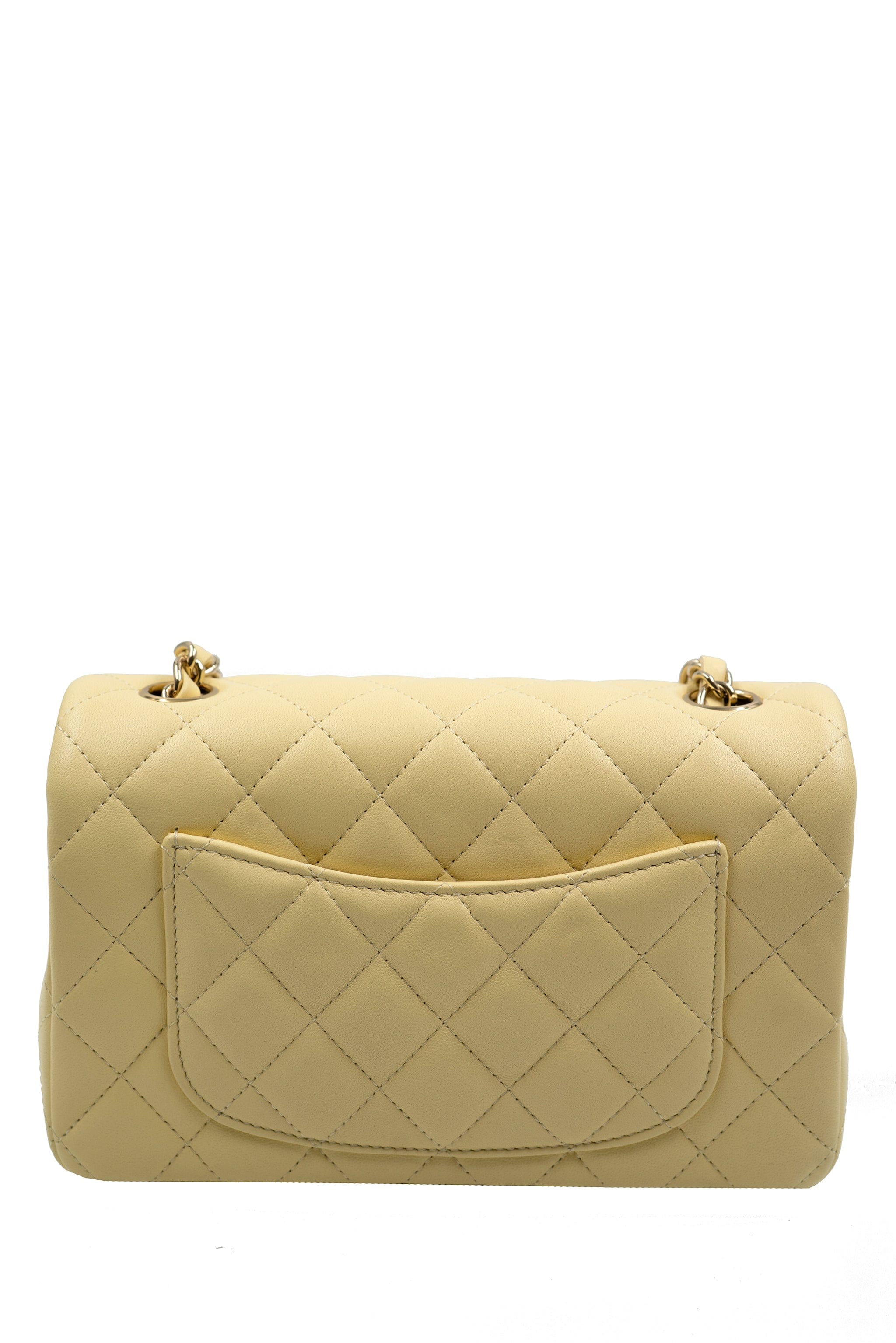 Chanel Chanel Pale Lemon Mini Classic Flap with GHW -  ALL0158