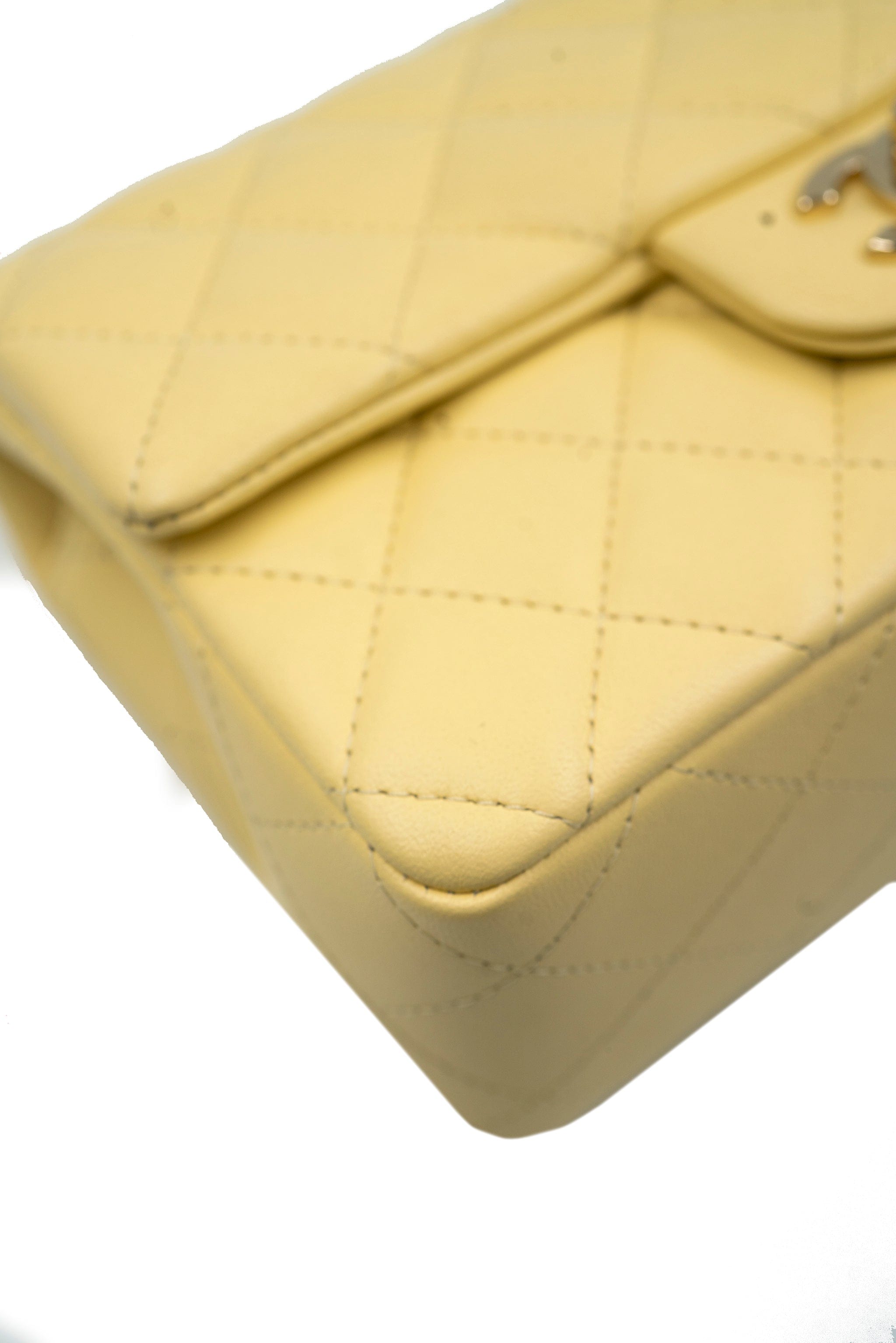 Chanel Chanel Pale Lemon Mini Classic Flap with GHW -  ALL0158