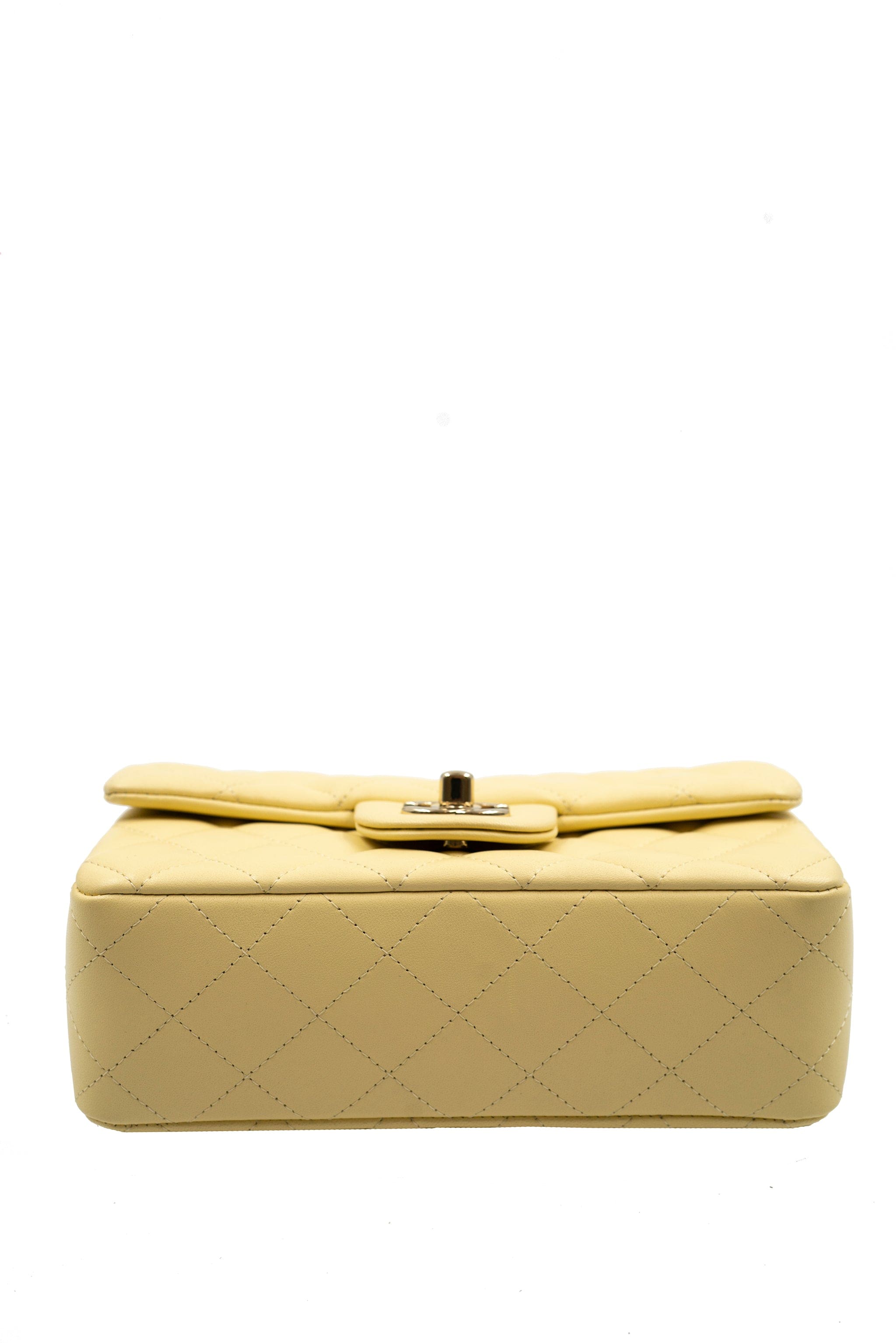 Chanel Chanel Pale Lemon Mini Classic Flap with GHW -  ALL0158