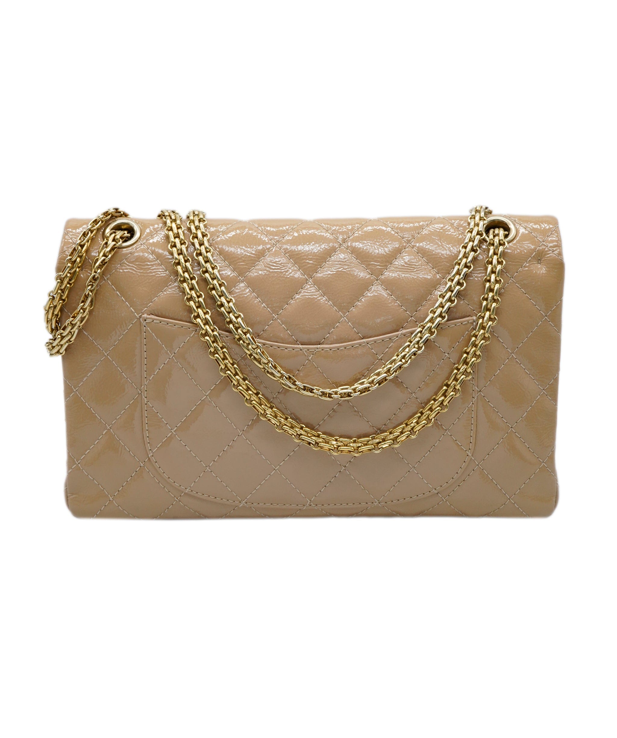 Chanel Chanel patent reissue 2.55 beige ASL7571