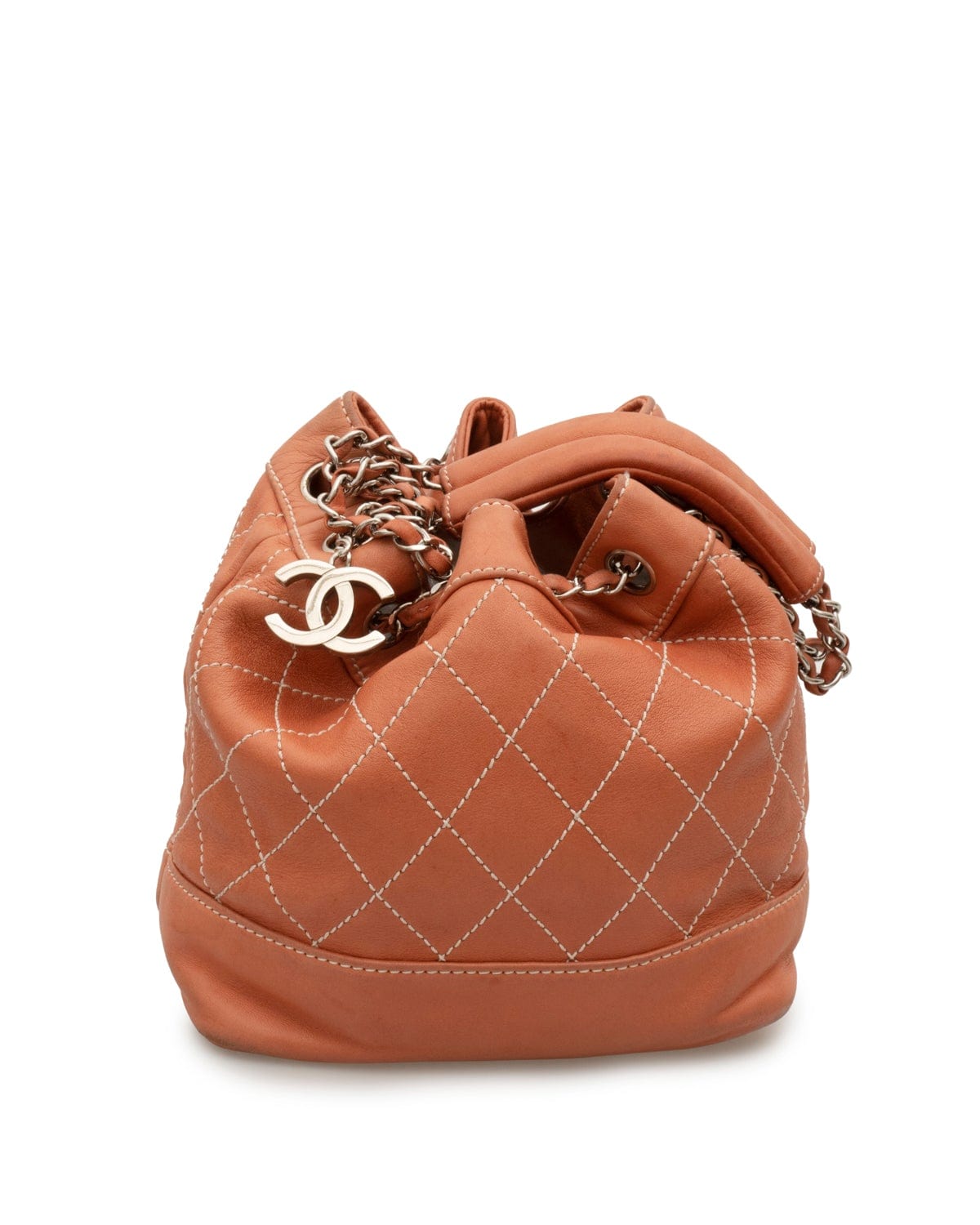 Chanel Chanel Peach Wild Stitch Bucket Bag - AWL2121