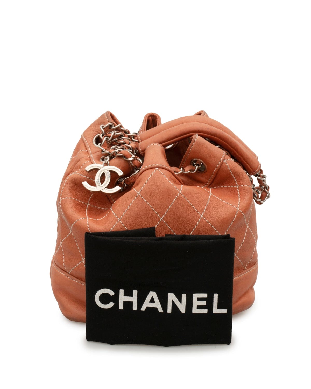 Chanel Chanel Peach Wild Stitch Bucket Bag - AWL2121