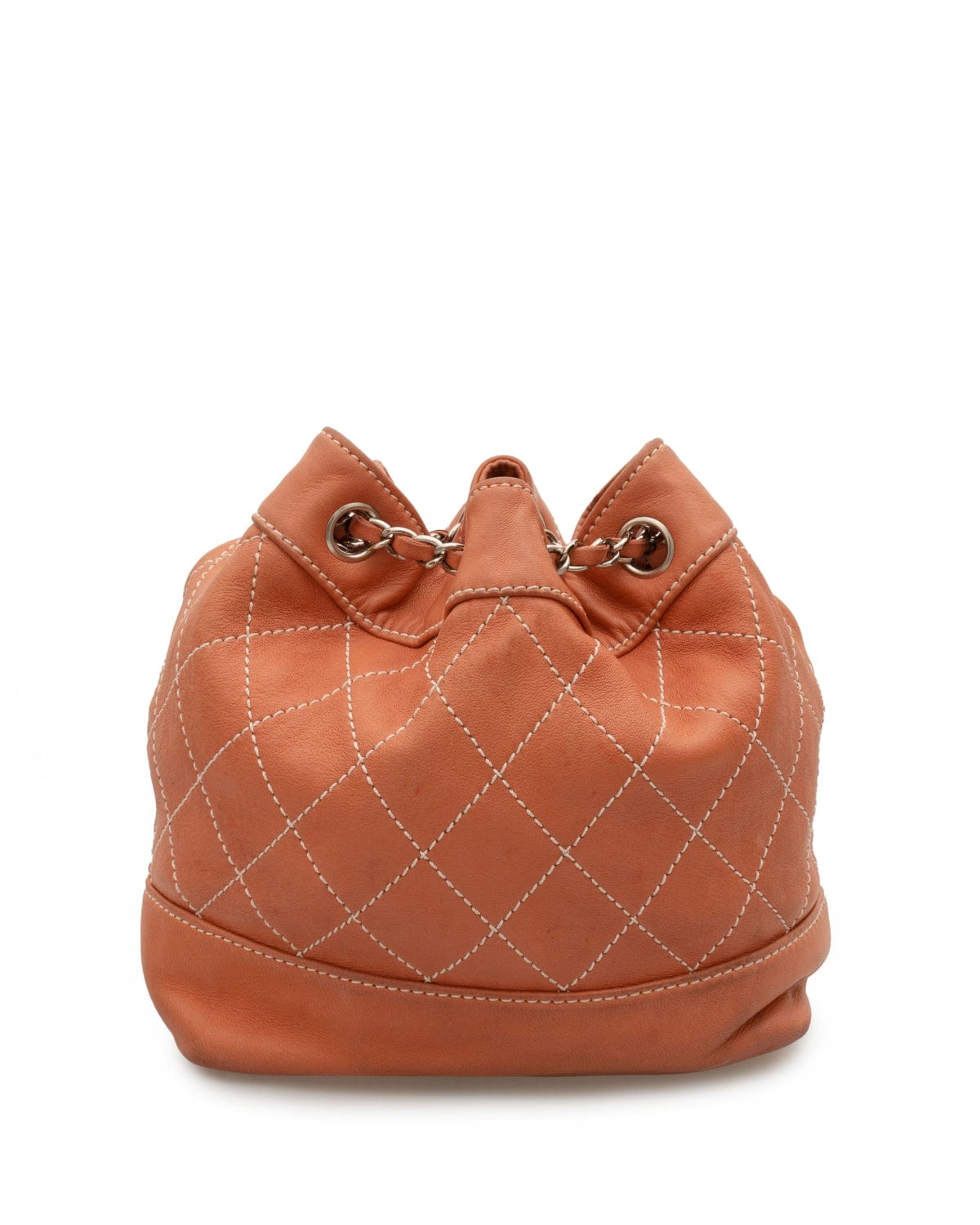 Chanel Chanel Peach Wild Stitch Bucket Bag - AWL2121