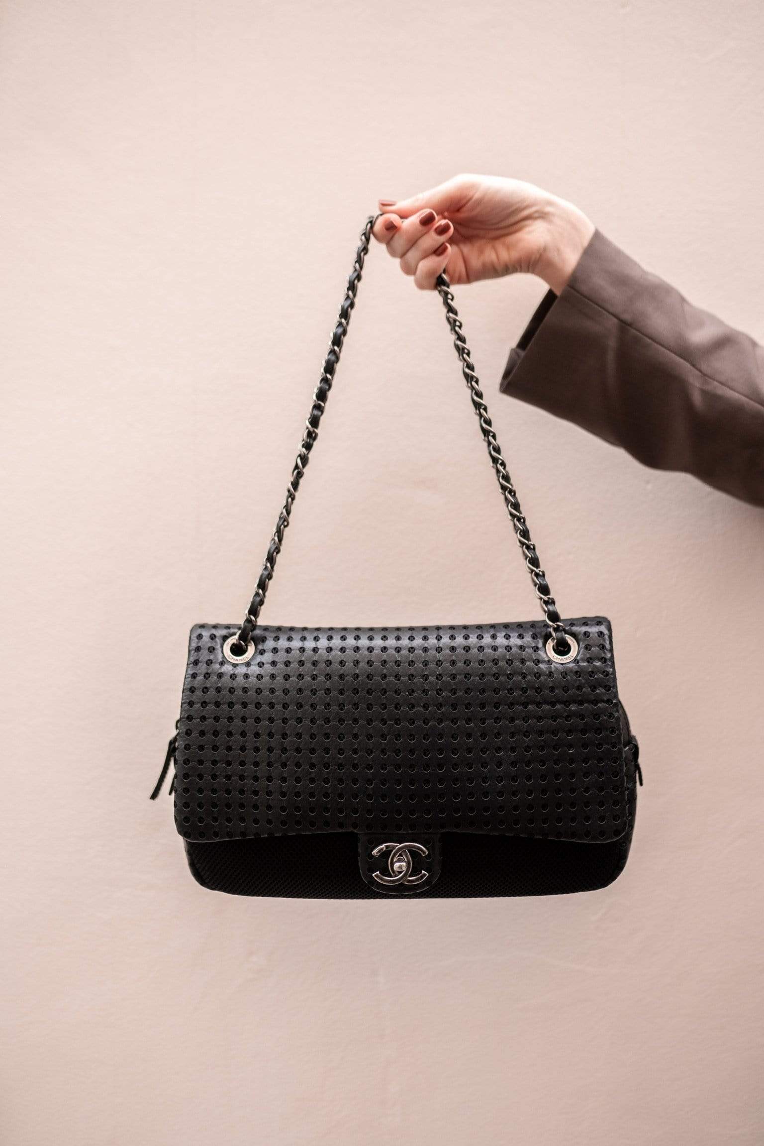 Chanel Chanel Perforated Flap Bag - ADL1549