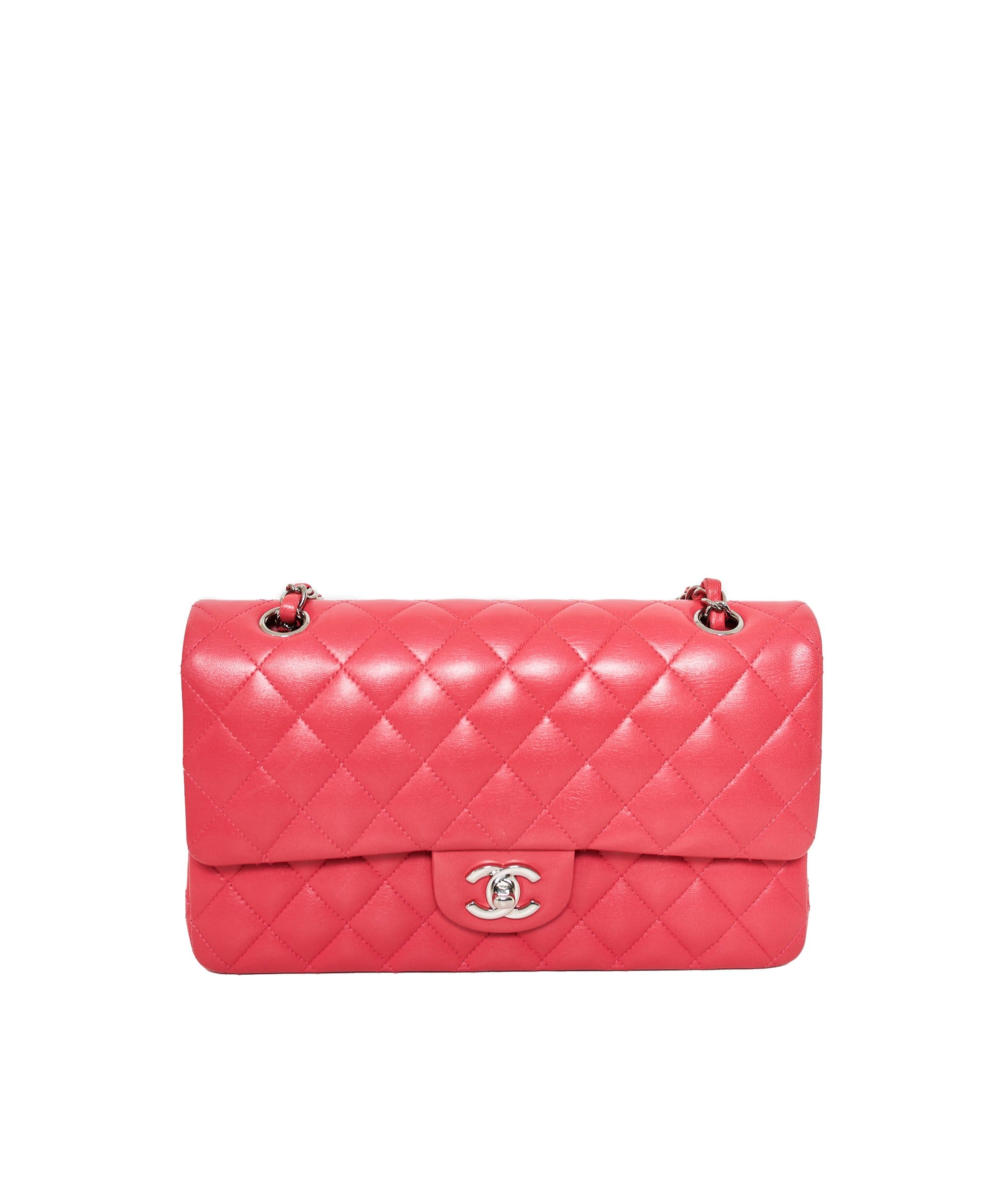 Chanel Chanel Pink 10" Medium Classic Flap Bag - AWL1310