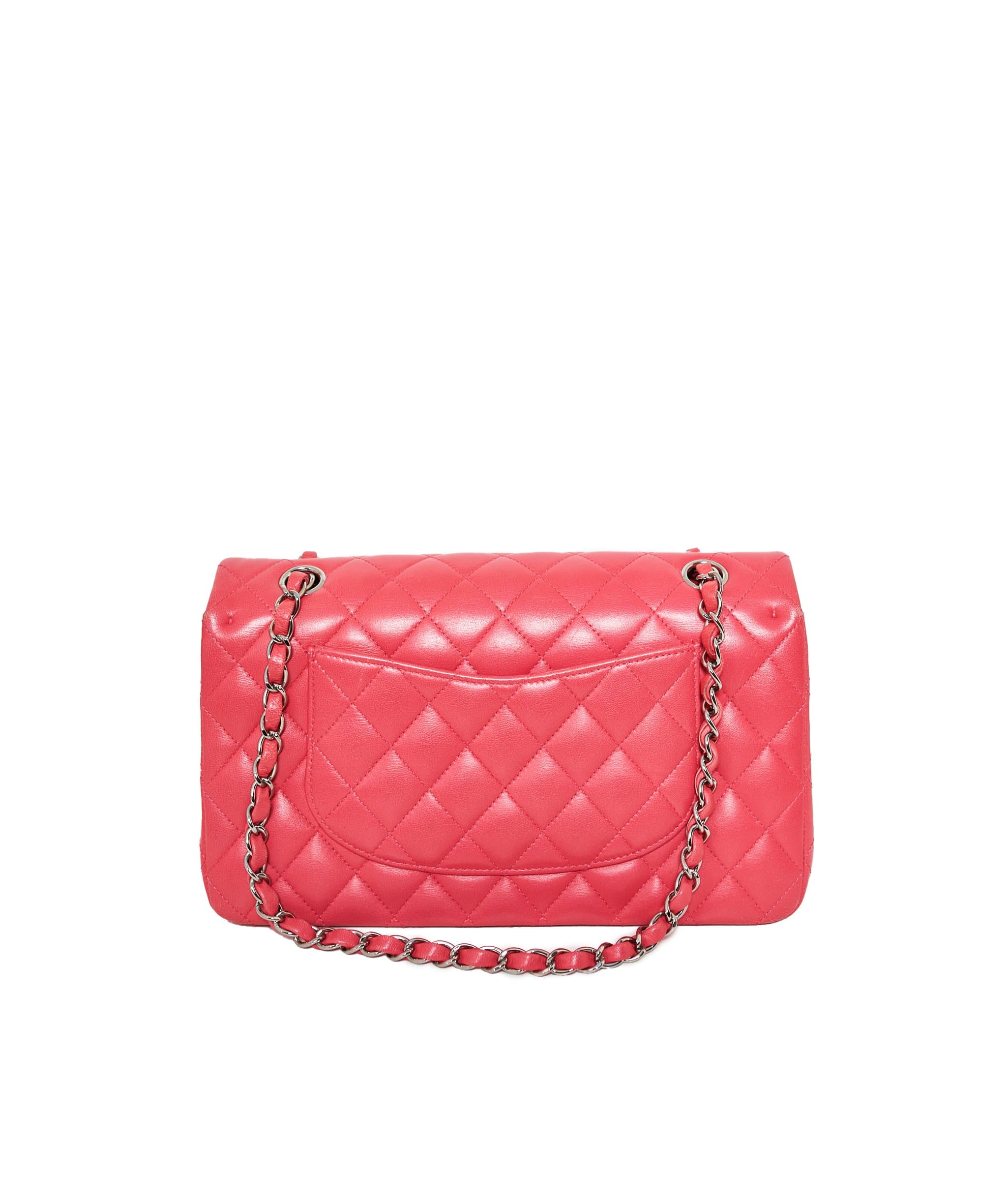 Chanel Chanel Pink 10" Medium Classic Flap Bag - AWL1310