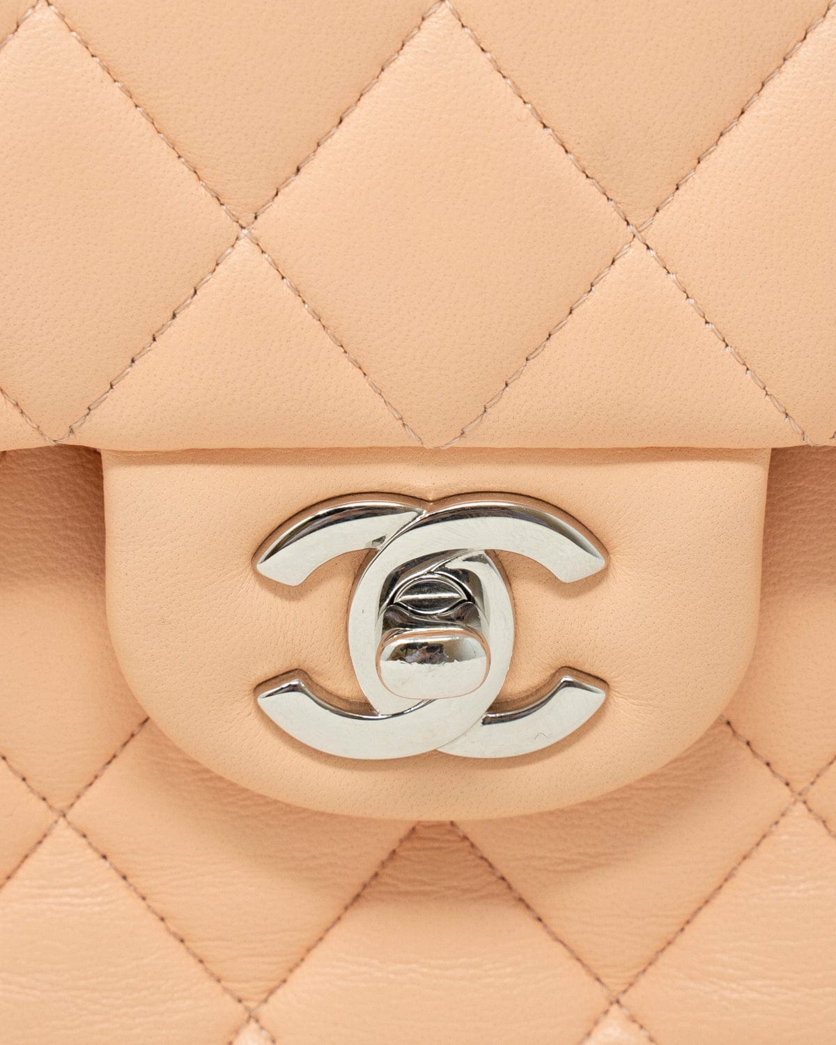 Chanel Chanel Pink 10" Medium Lambskin Classic Flap Bag PHW - AGL1502