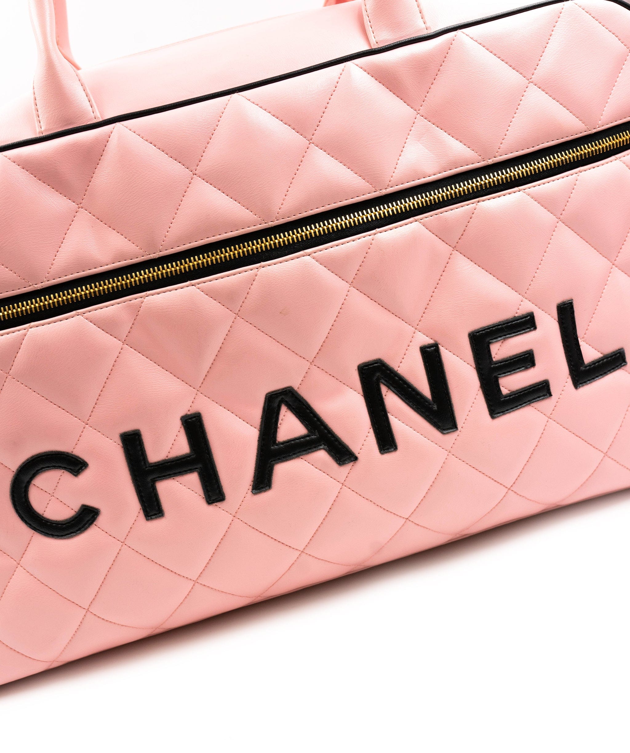 Chanel Chanel Pink Calfskin Boston bag ASL3692