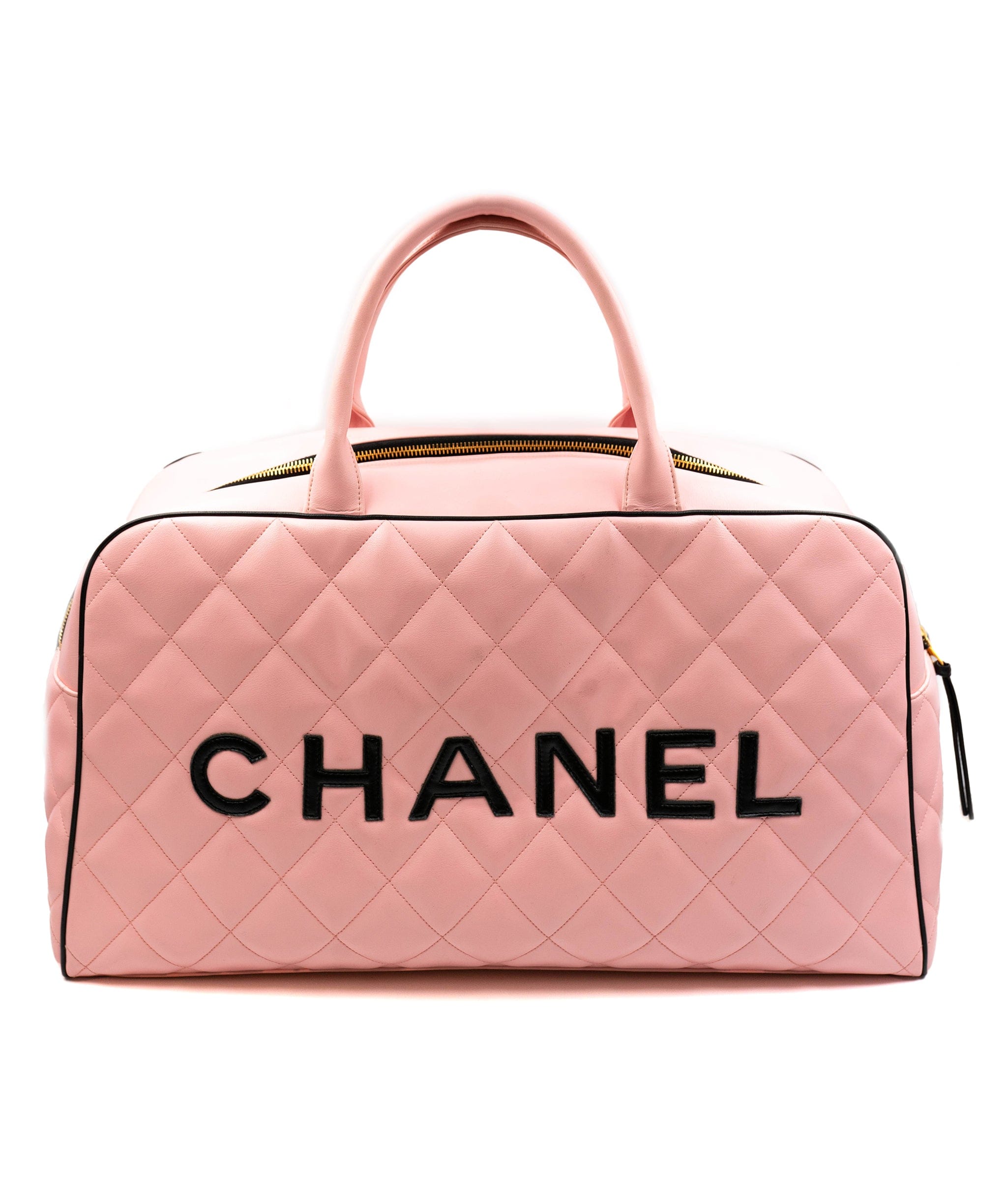 Chanel Chanel Pink Calfskin Boston bag ASL3692