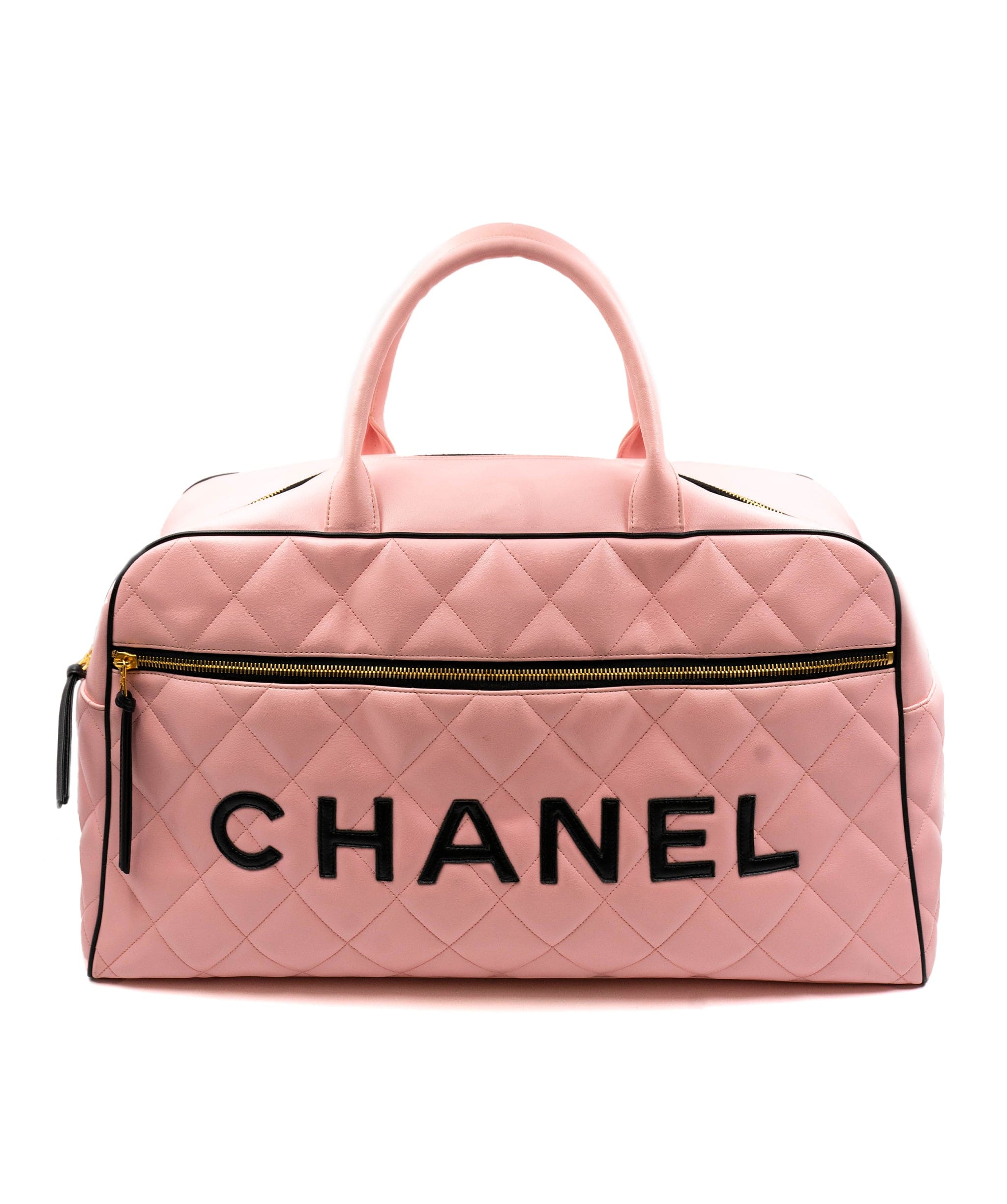 Chanel Chanel Pink Calfskin Boston bag ASL3692