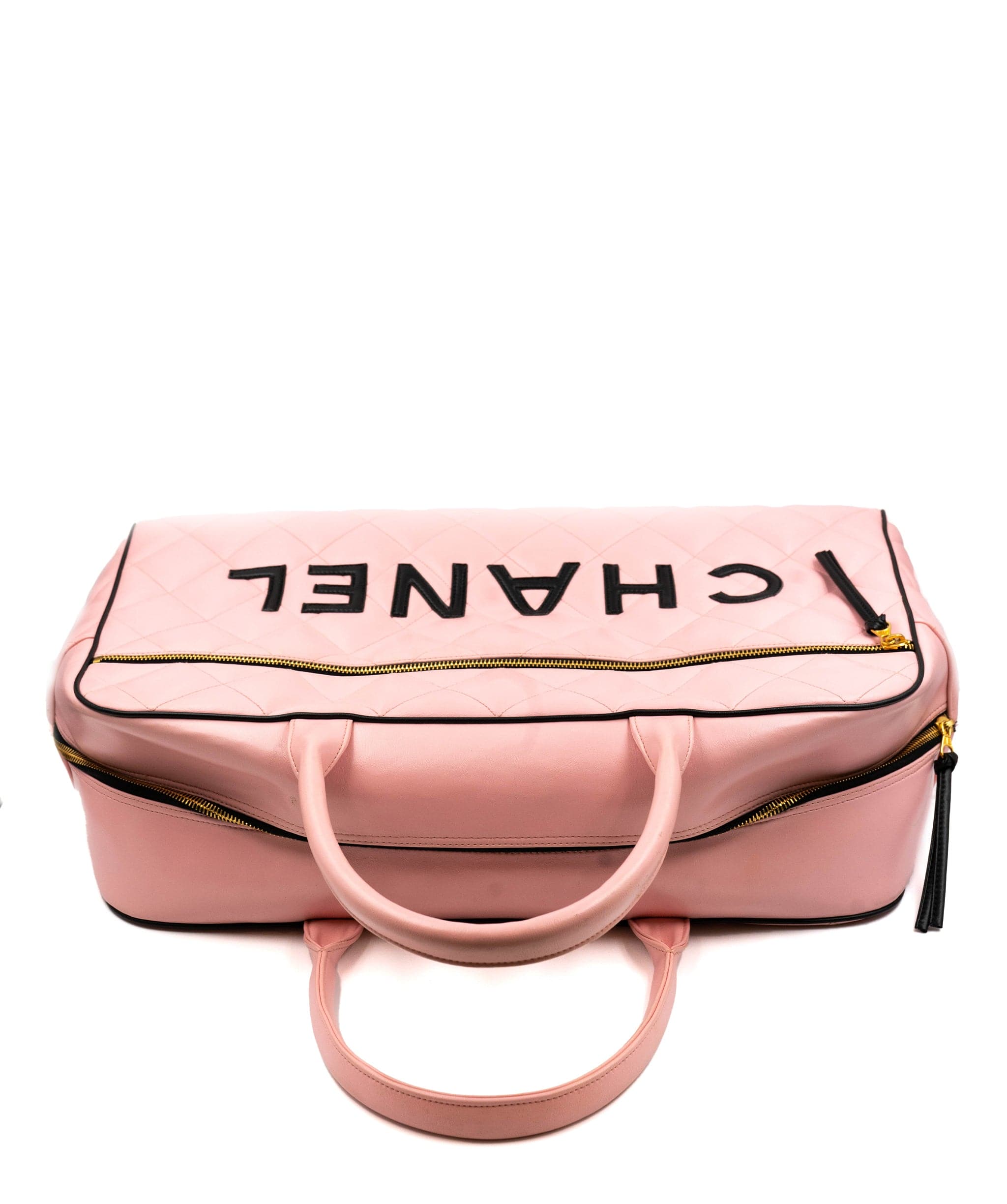 Chanel Chanel Pink Calfskin Boston bag ASL3692