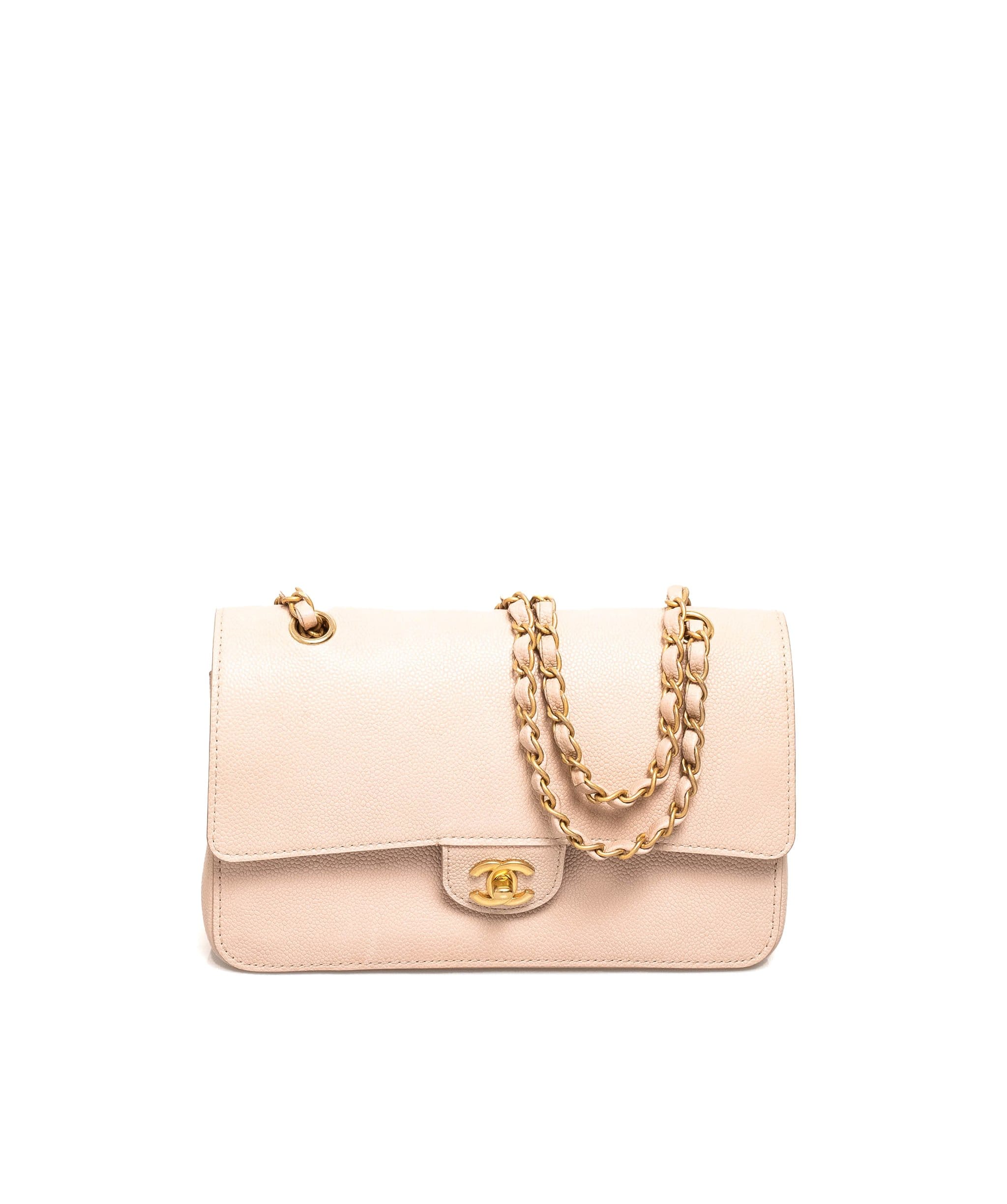 Chanel Chanel Pink Caviar Medium Classic Flap Bag GHW - AGL1396