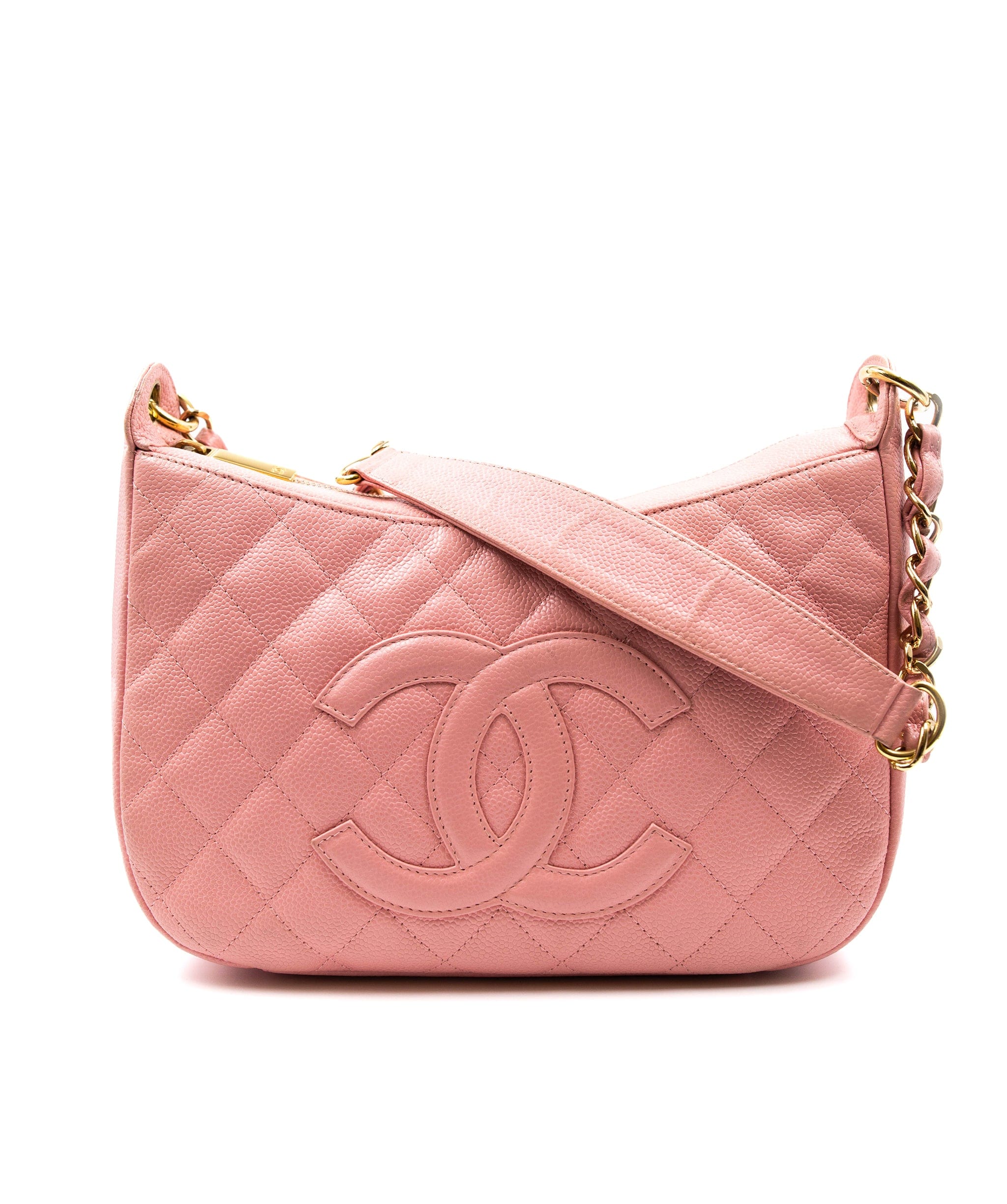 Chanel Chanel Pink Caviar Skin Pochette Bag PXL1519