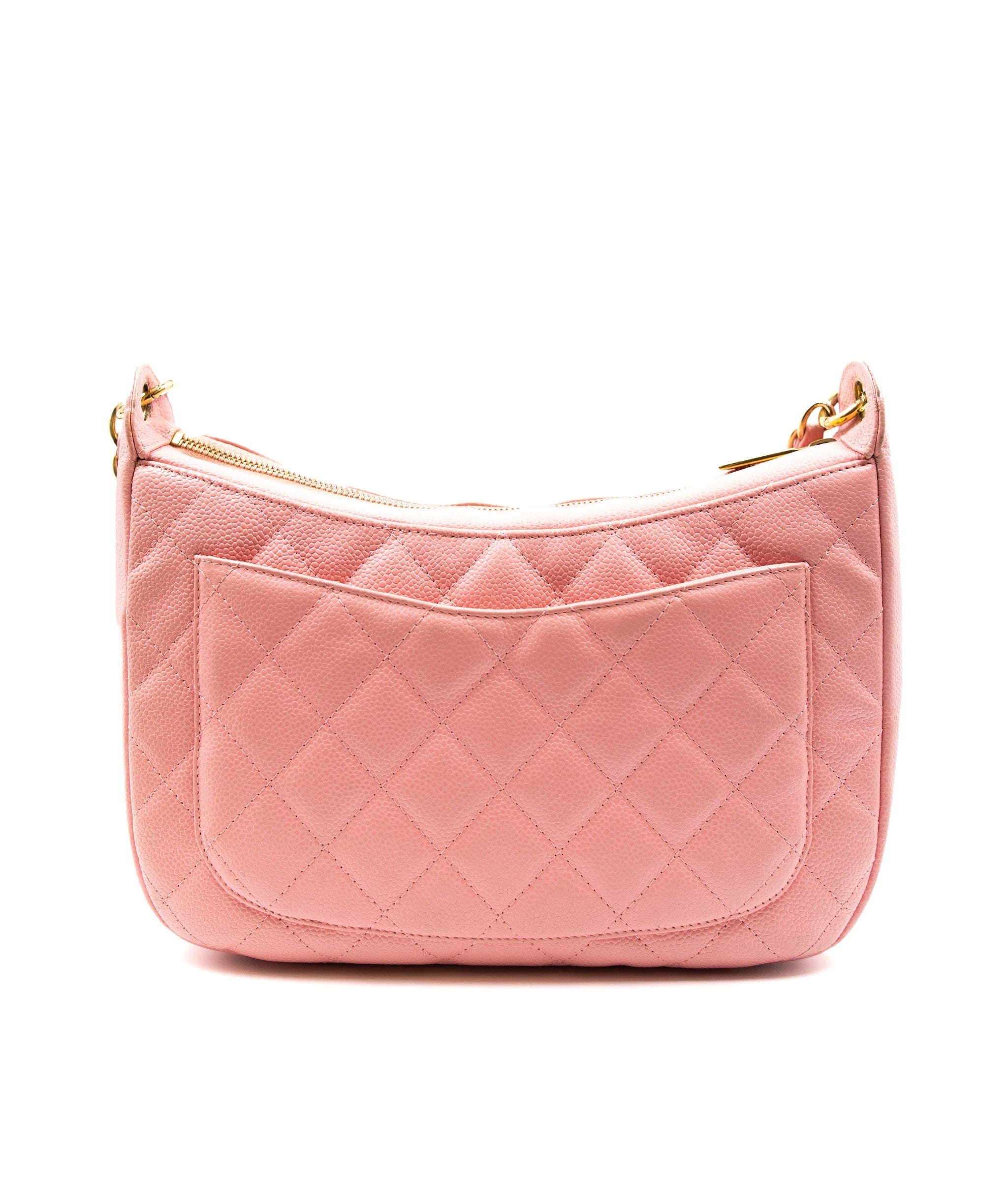 Chanel Chanel Pink Caviar Skin Pochette Bag PXL1519