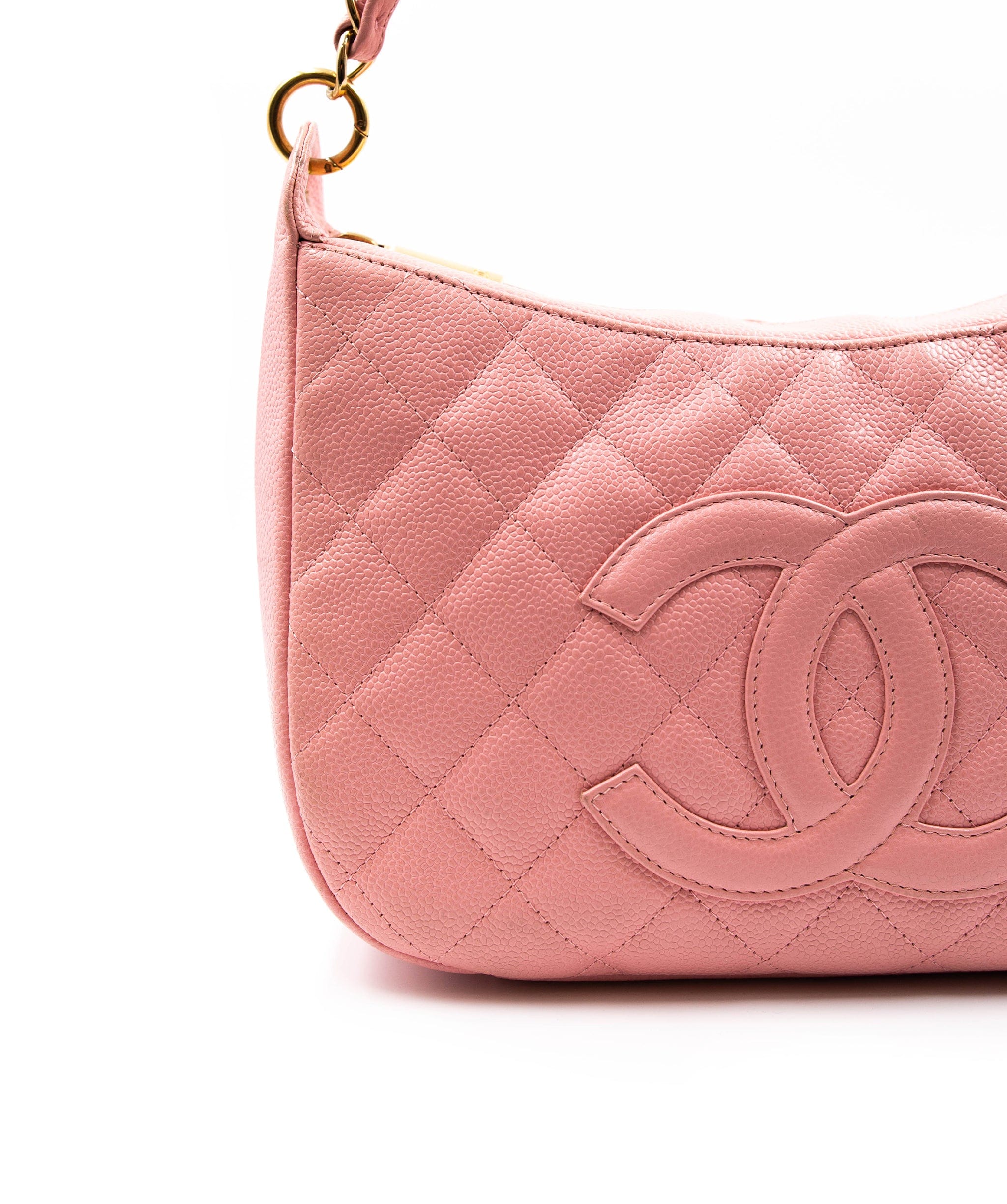 Chanel Chanel Pink Caviar Skin Pochette Bag PXL1519