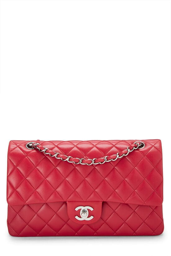 Chanel CHANEL PINK LAMBSKIN 2.55 10" UKC1026