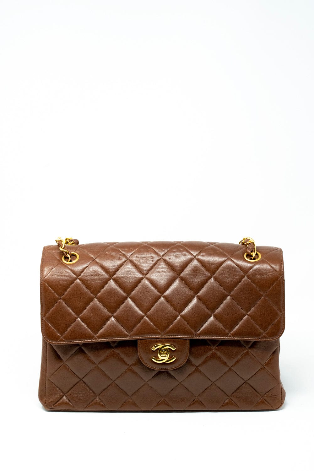 Chanel Chanel Quilted Brown Shoulder Bag  ADL2071