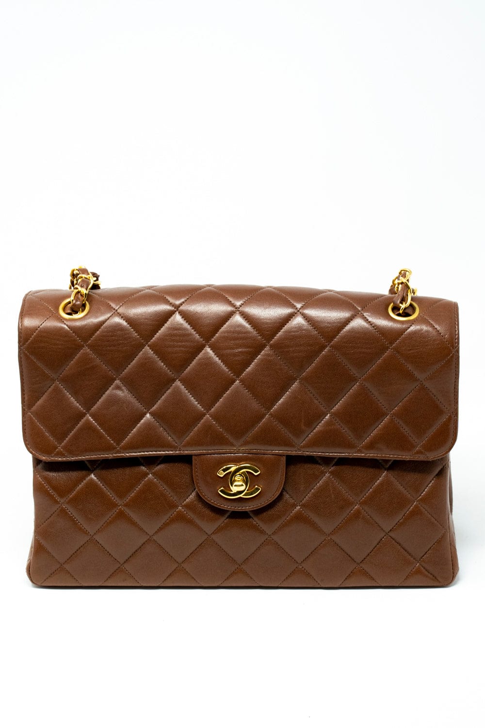 Chanel Chanel Quilted Brown Shoulder Bag  ADL2071