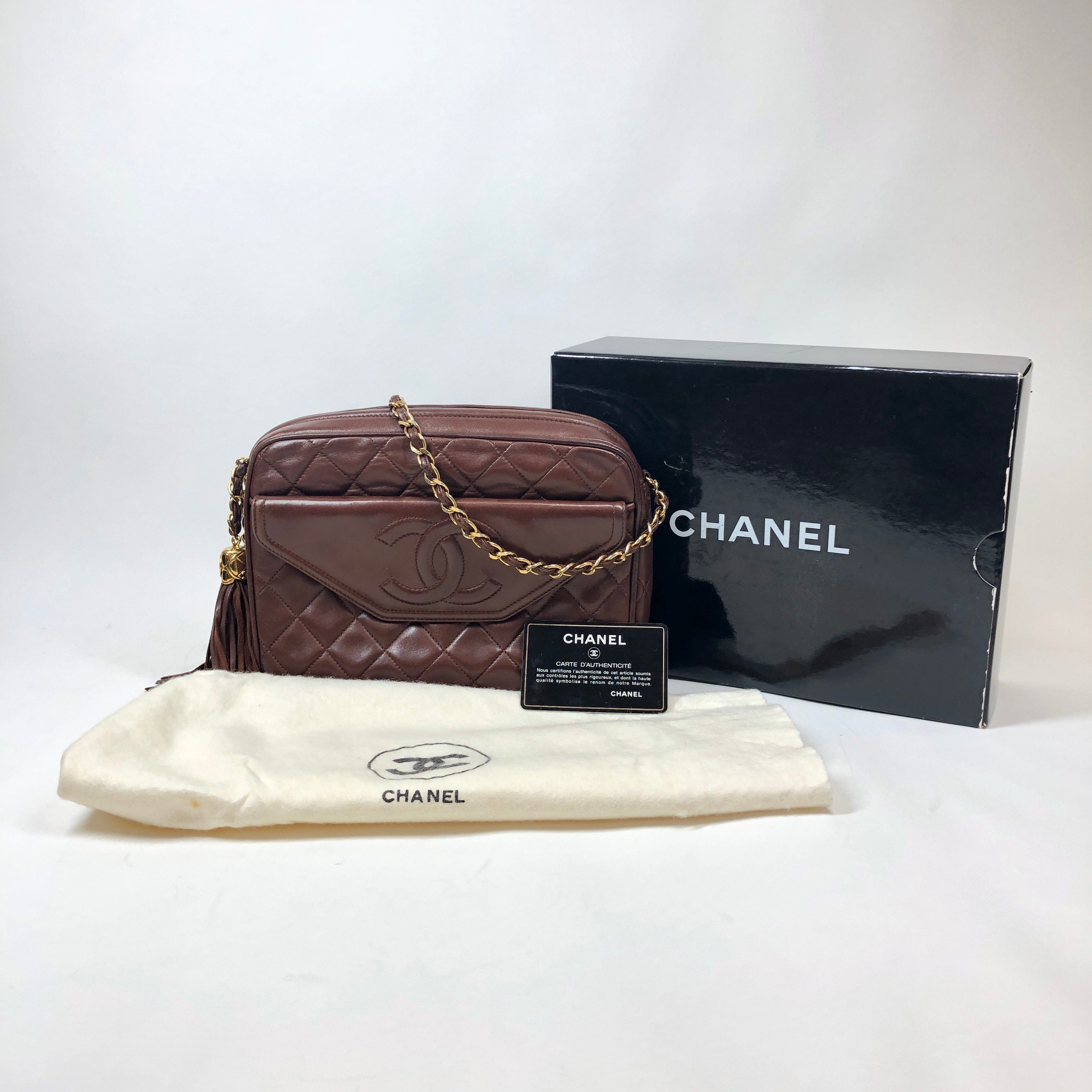 Chanel Chanel Quilted Fringe Chain Shoulder Bag PXL1154