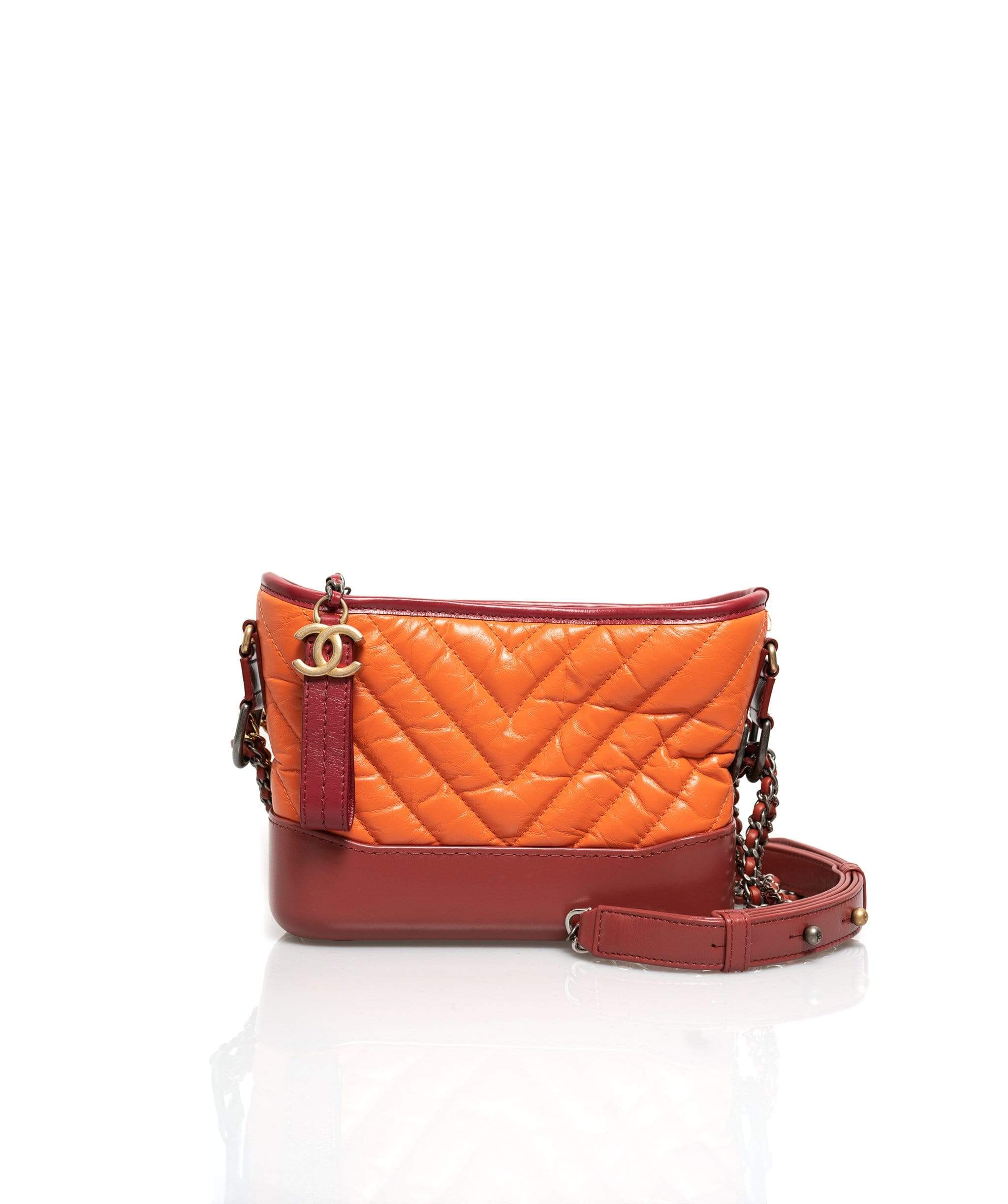 Chanel Chanel Raspberry and Orange Small Gabrielle Bag - ADL1379