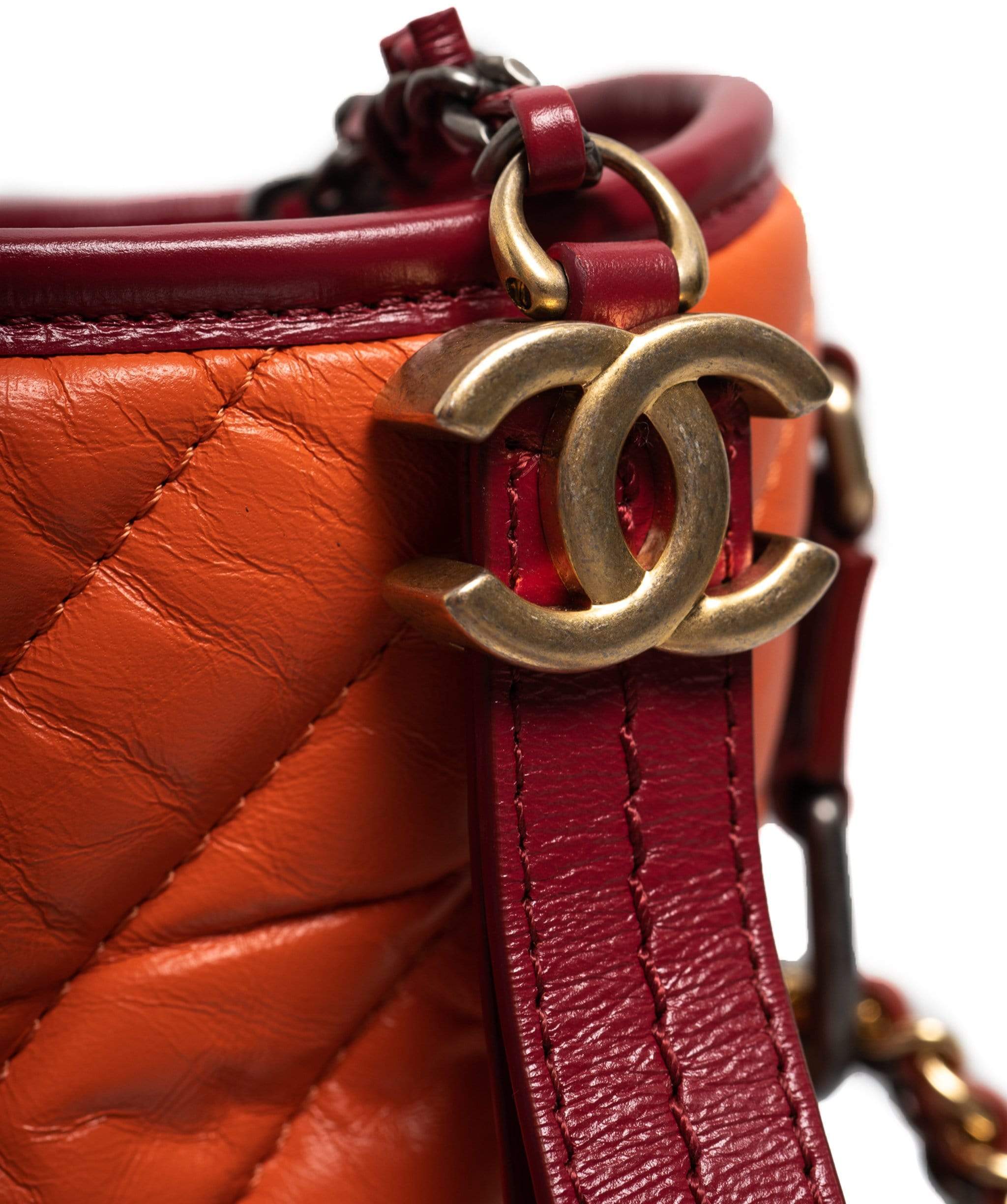 Chanel Chanel Raspberry and Orange Small Gabrielle Bag - ADL1379