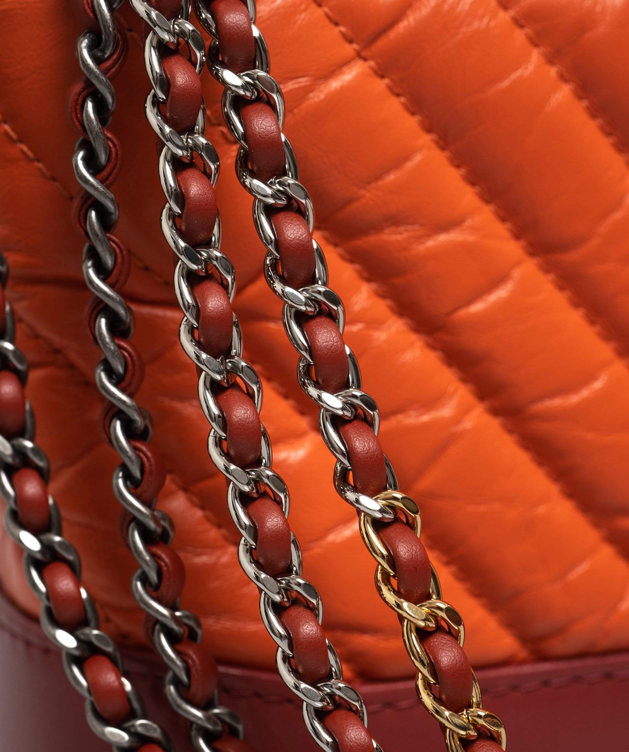 Chanel Chanel Raspberry and Orange Small Gabrielle Bag - ADL1379