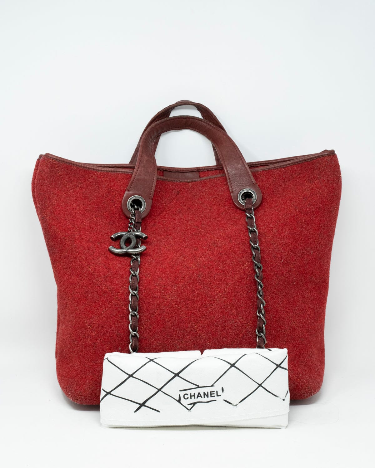 Chanel Chanel Red Canvas Pop Tote Bag PHW - AGL1893