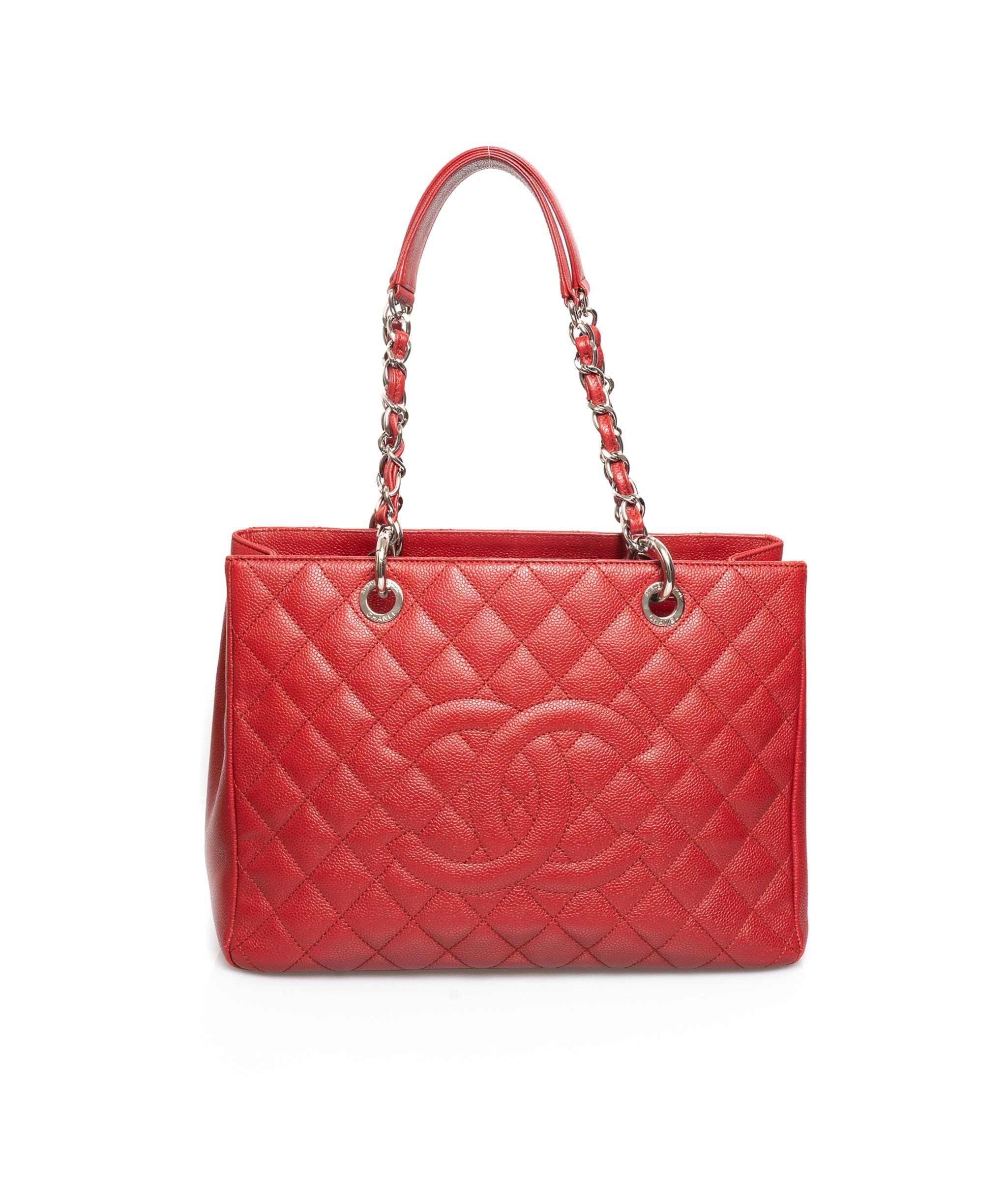 Chanel Chanel Red Caviar GST with Silver Hardware - ASL1461