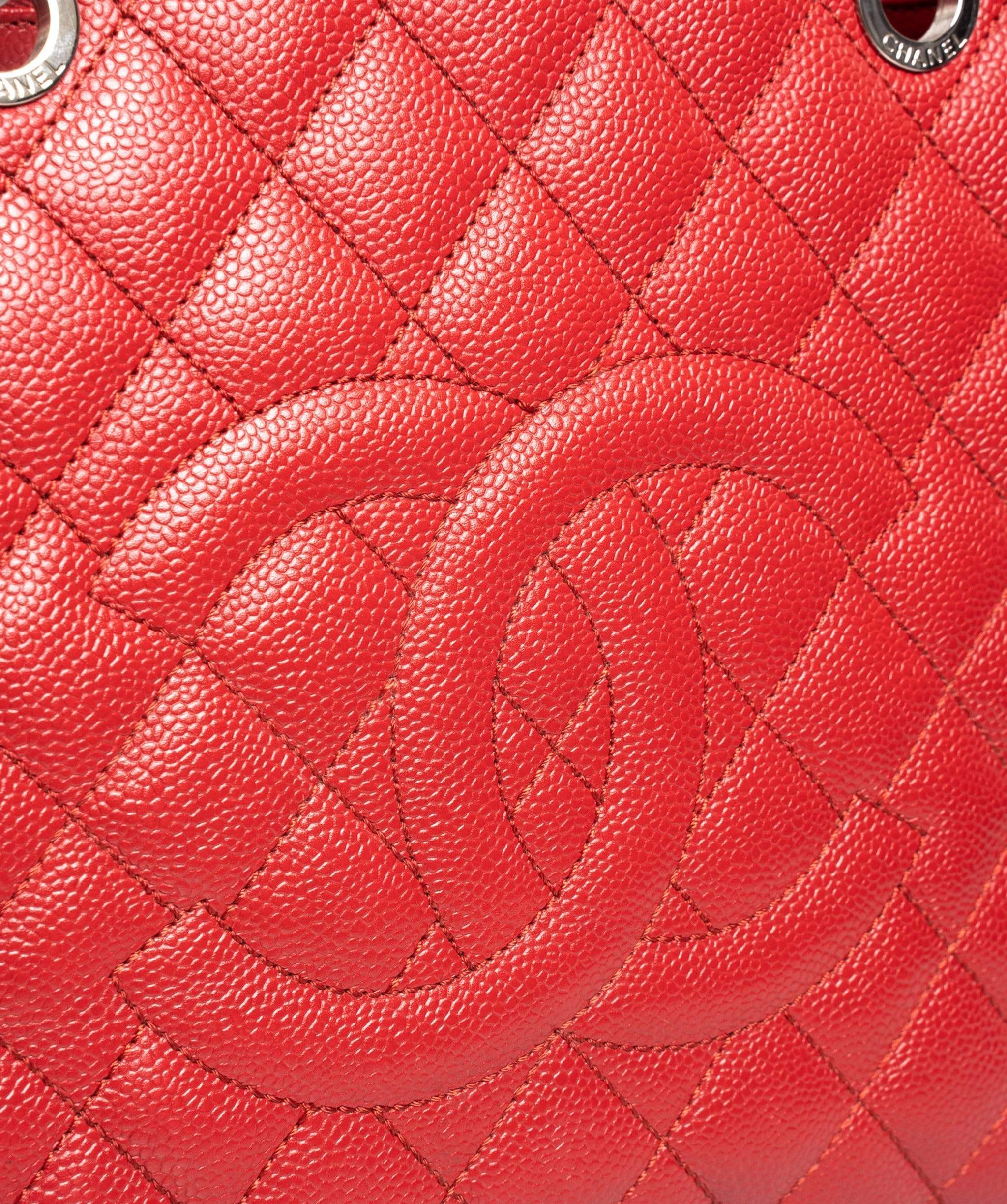 Chanel Chanel Red Caviar GST with Silver Hardware - ASL1461