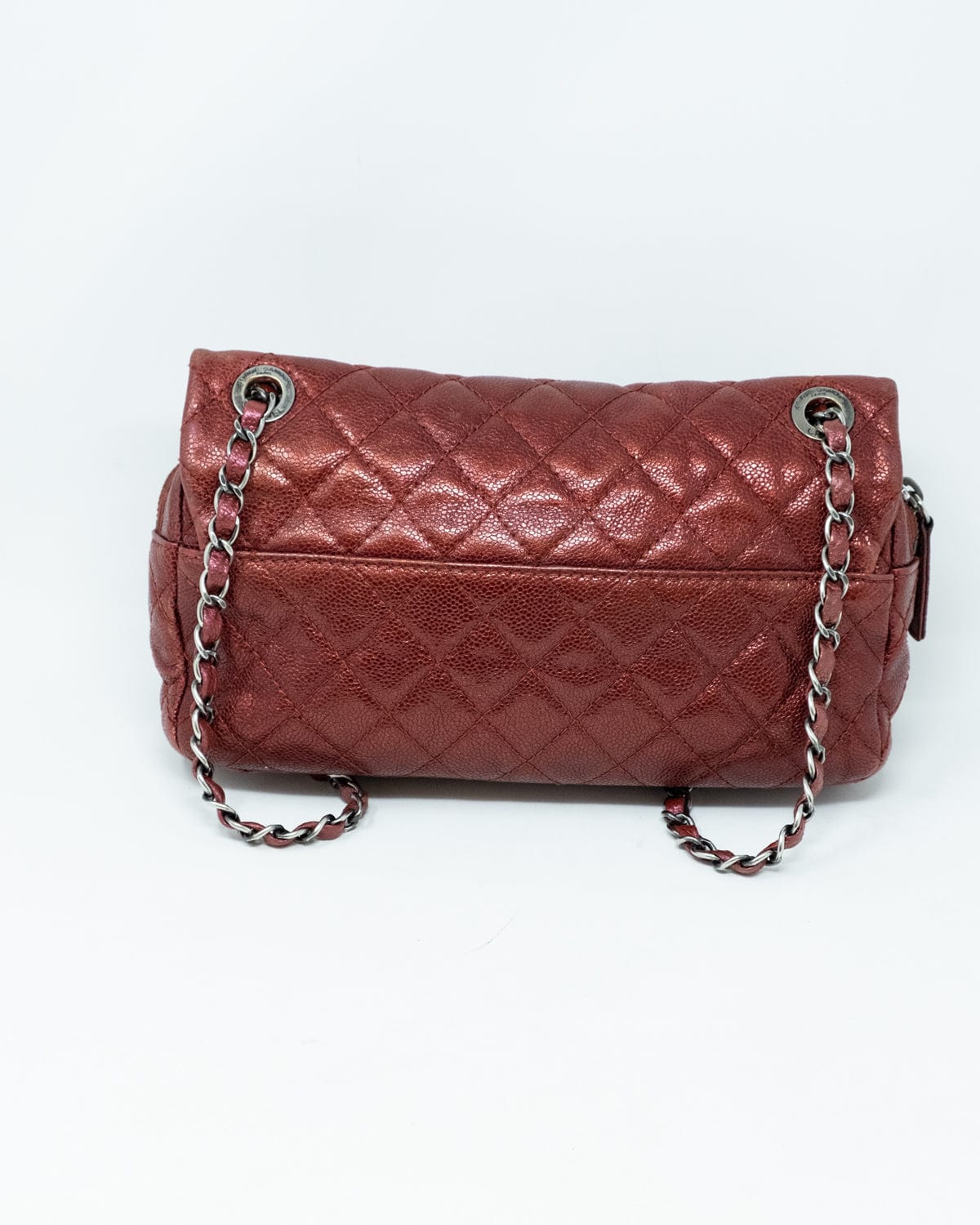 Chanel Chanel Red Caviar Leather CC Turnlock Soft Flap Bag PHW - AGL1737