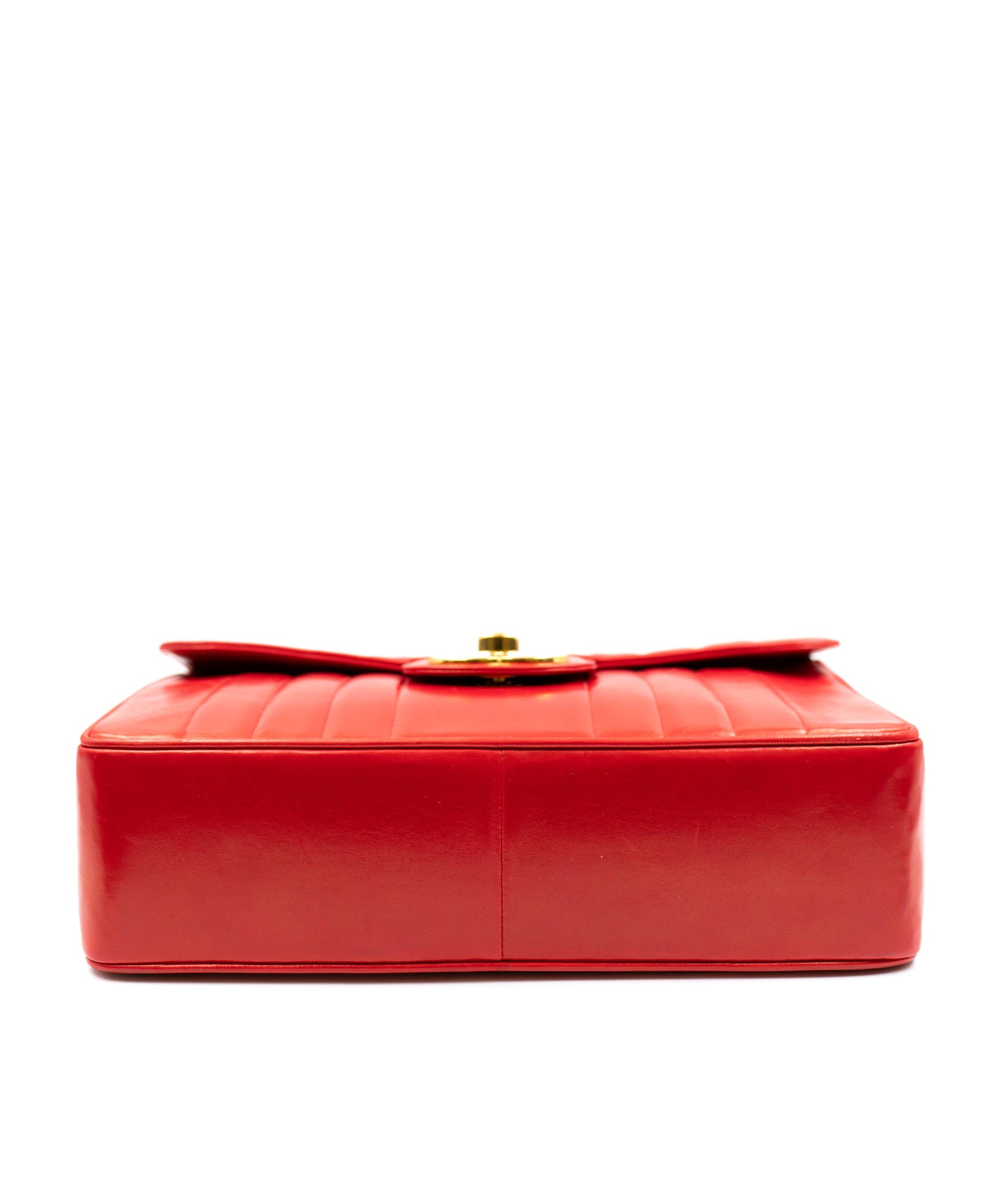 Chanel Chanel Red Mademoiselle Maxi flap bag with GHW AGC1243