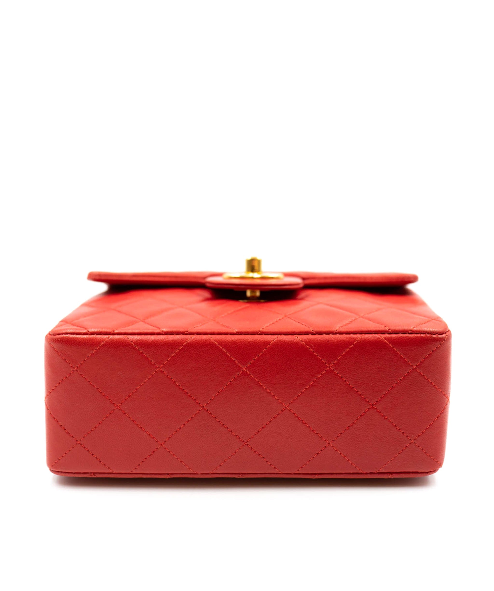 Chanel Chanel red mini square flap UKL1008