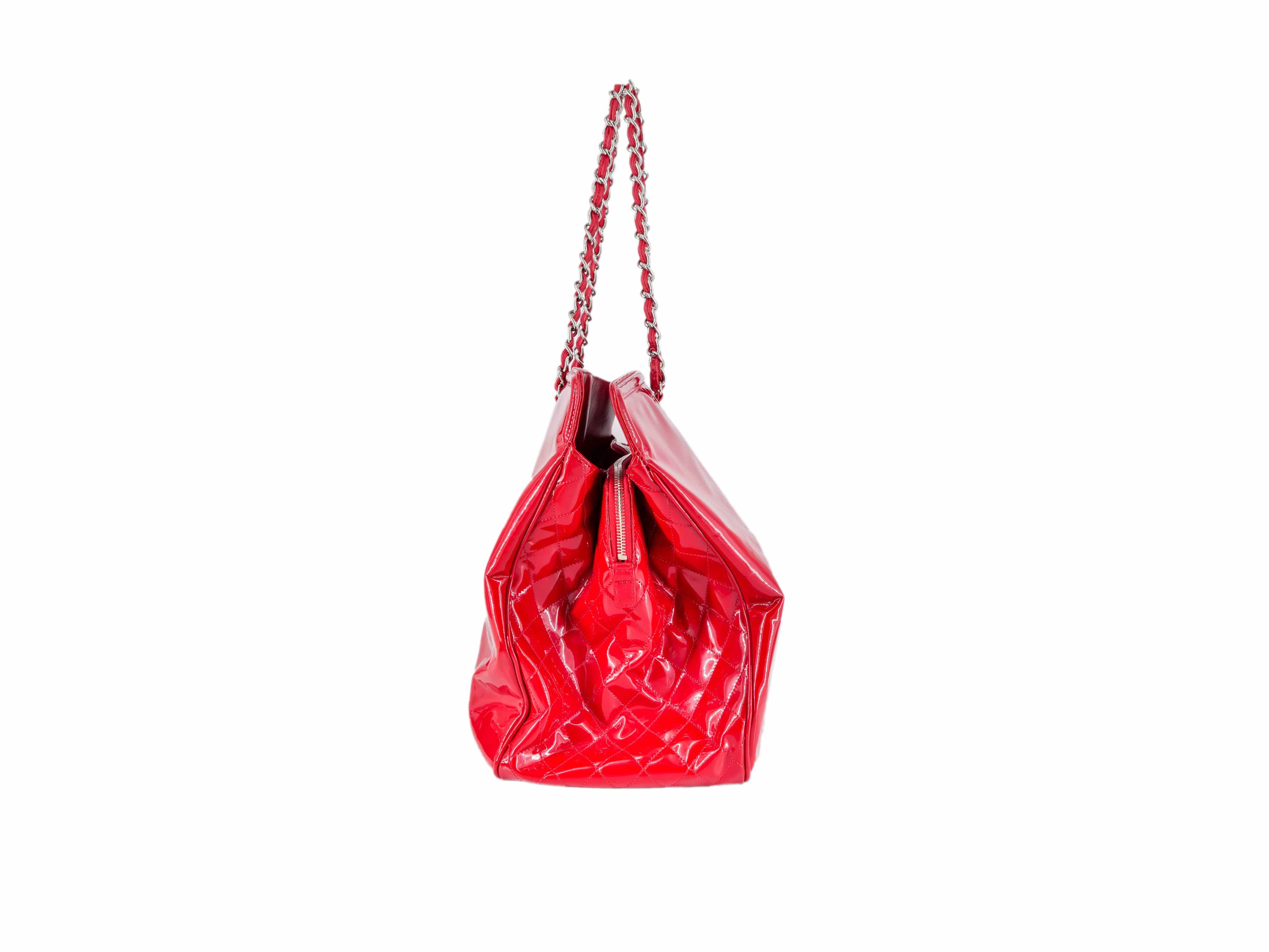 Chanel Chanel Red PVC Tote bag RJL1700