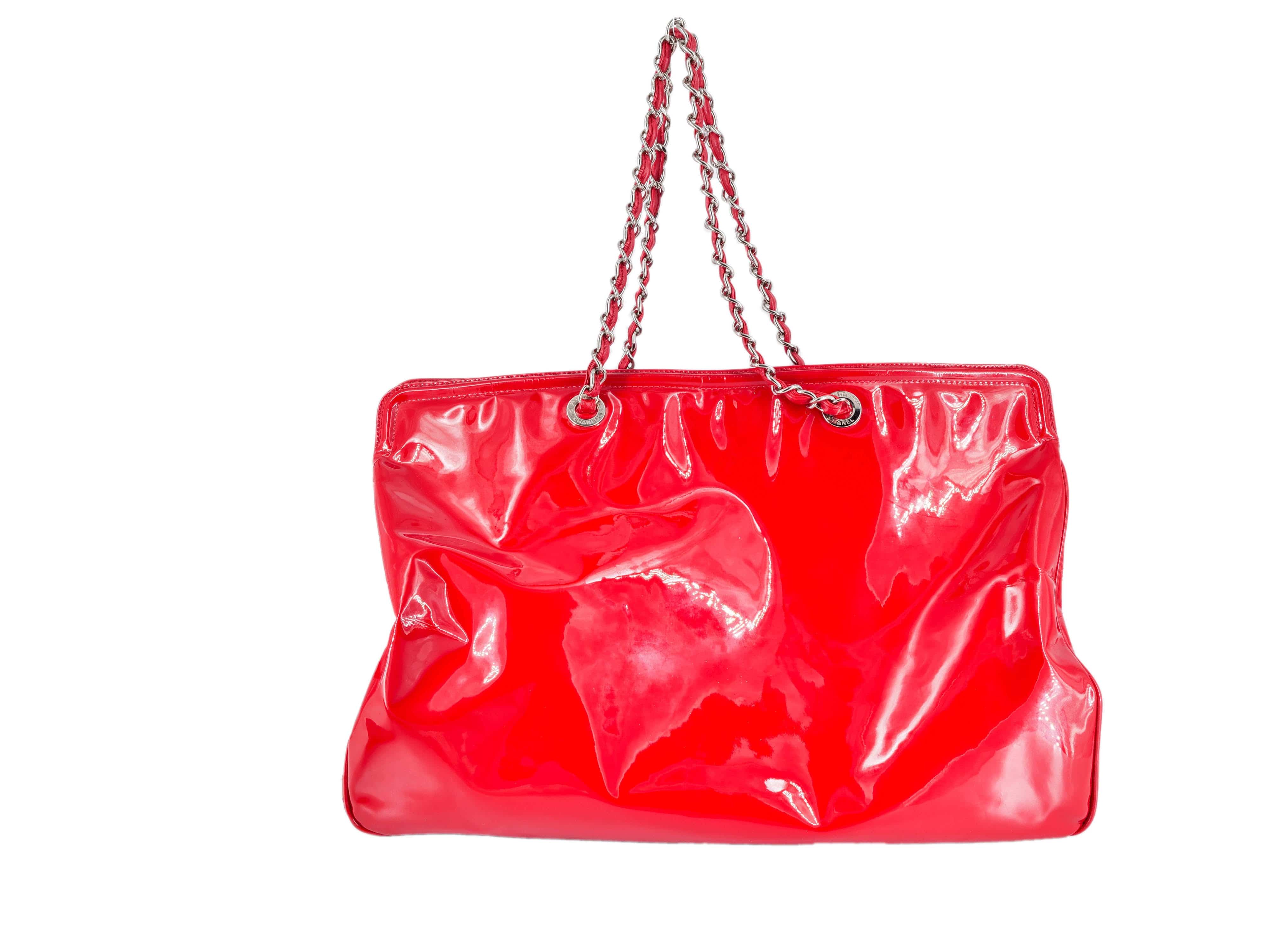 Chanel Chanel Red PVC Tote bag RJL1700