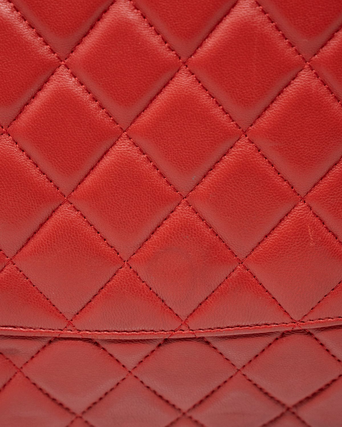 Chanel Chanel Red Quilted O Case Clutch - ARL1018