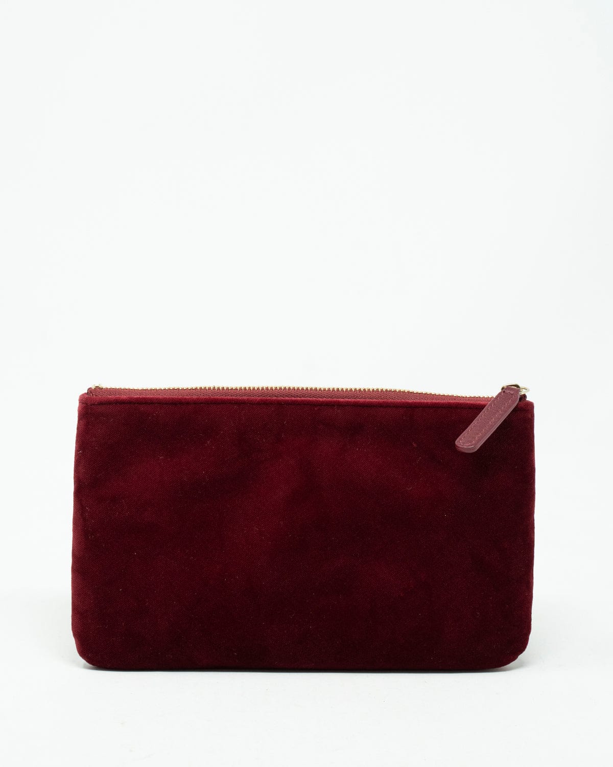 Chanel Chanel red velvet pouch ASL3385