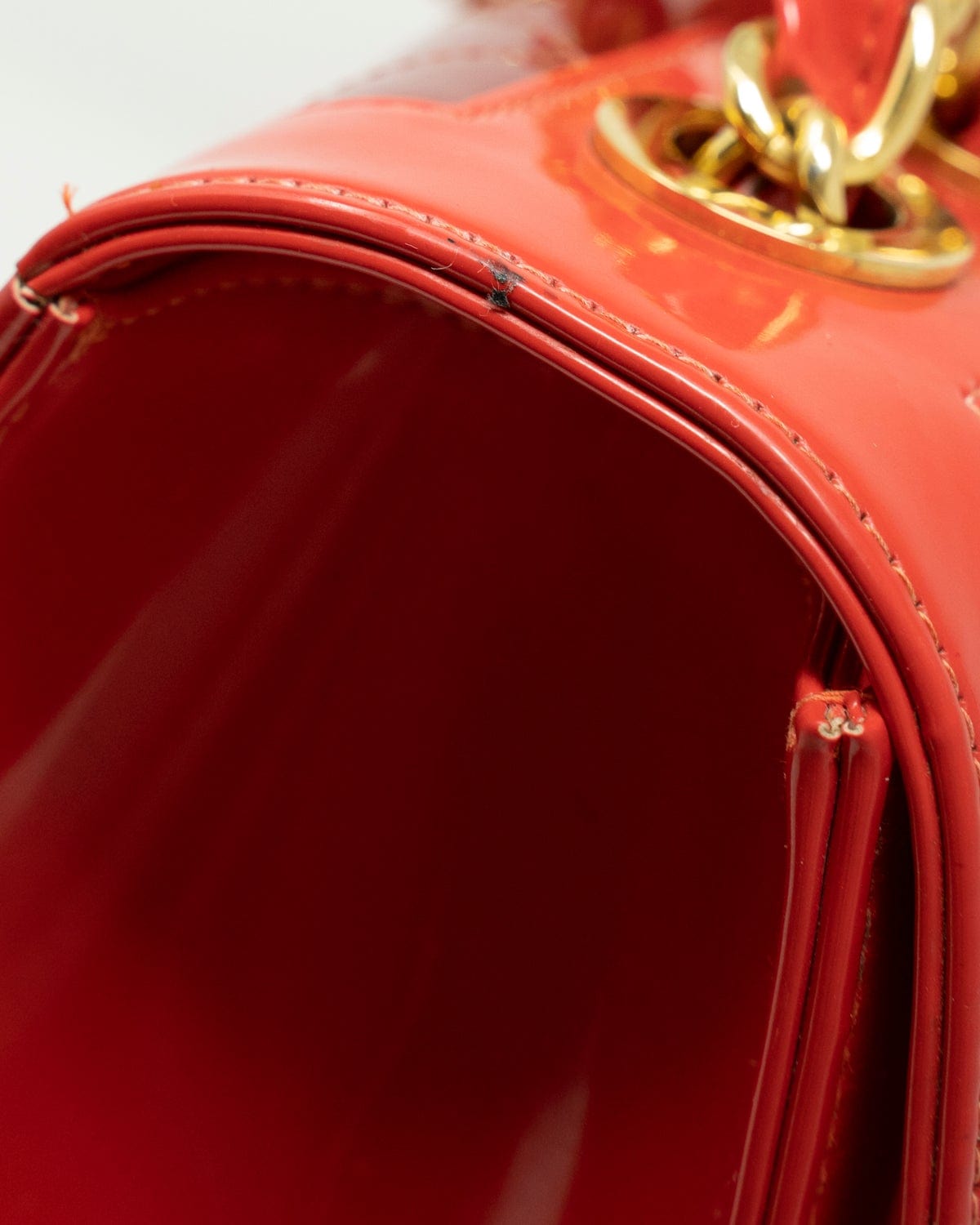 Chanel Chanel Red Vinyl Maxi Flap Bag - ASL2175