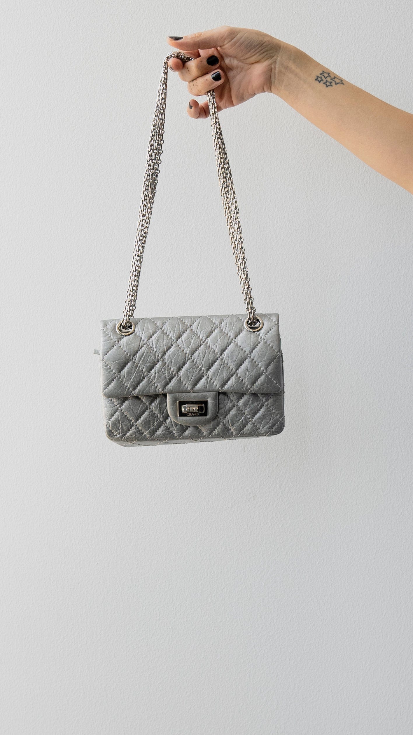 Chanel Chanel Reissue Silver Mini Flap bag RJL1761