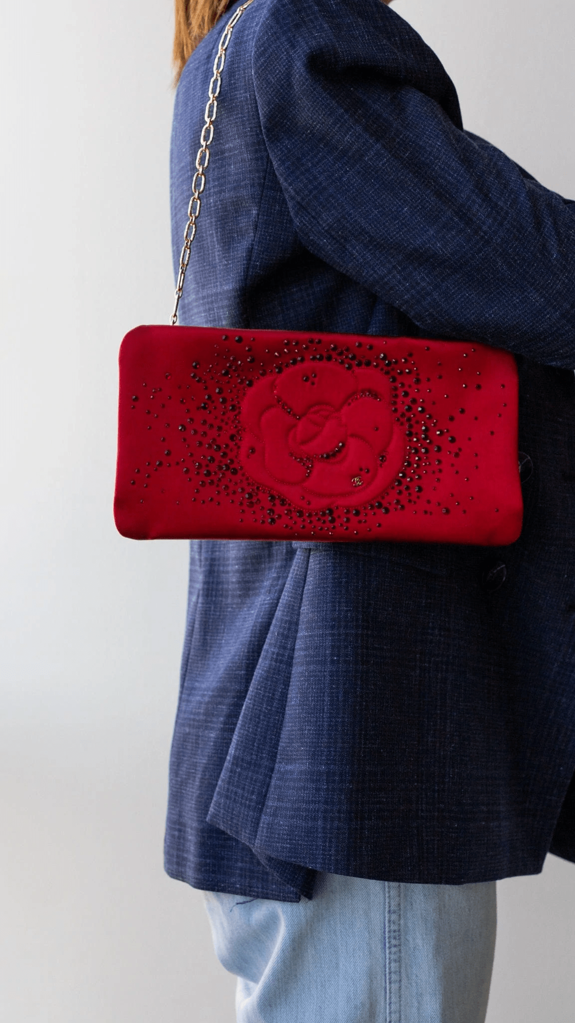 Chanel Chanel Satin Red Flap