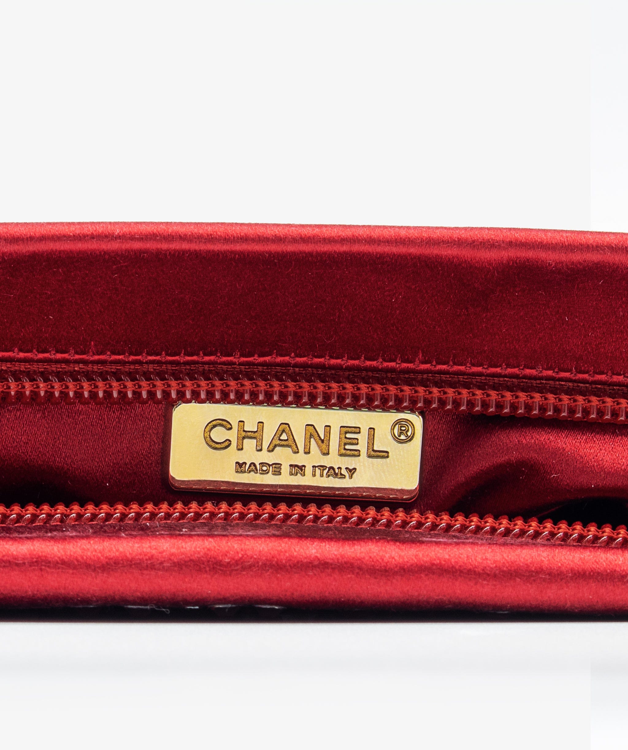 Chanel Chanel Satin Red Shoulder Bag