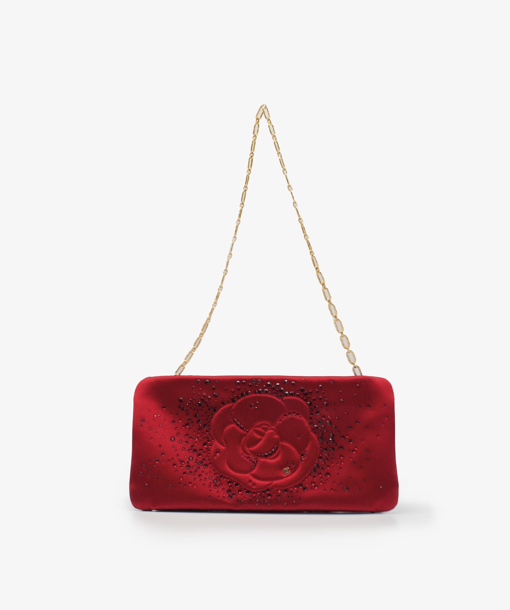 Chanel Chanel Satin Red Shoulder Bag