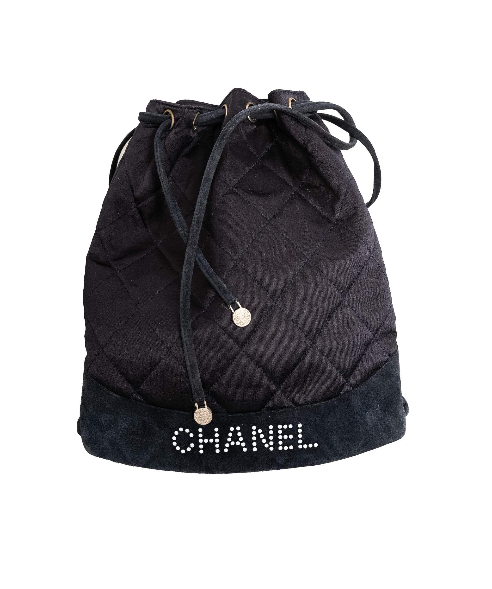 Chanel CHANEL Silk Satin Quilted Backpack - AWL1927